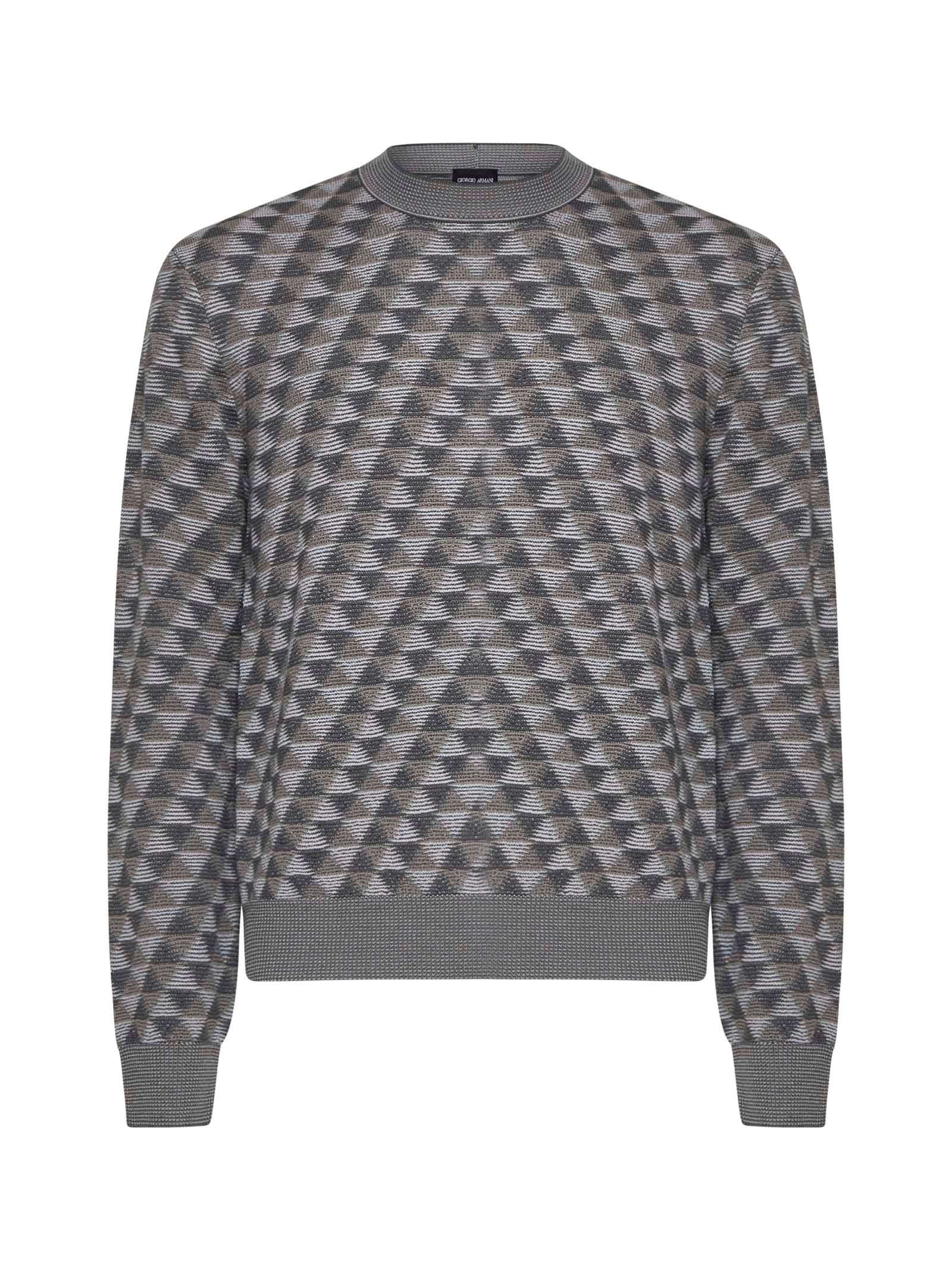 Shop Giorgio Armani Sweater In Eiffel Fancy