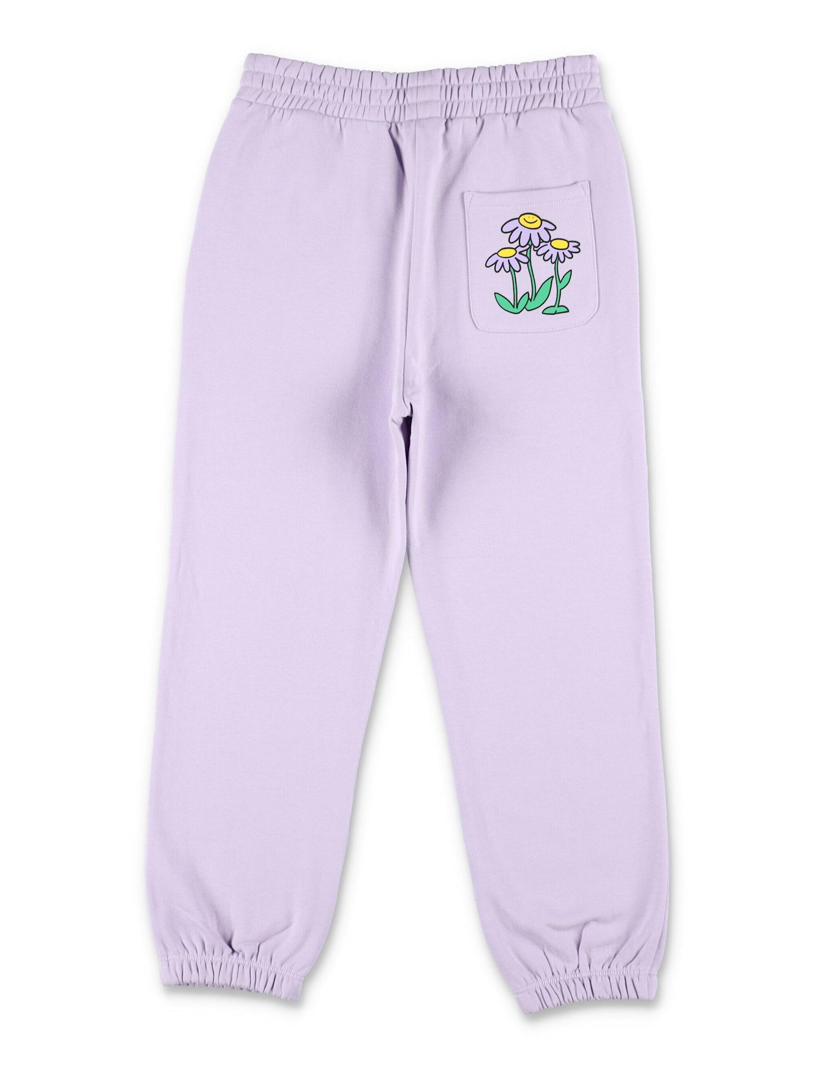 Stella Mccartney Kid - Flower Print Sweatpants In Purple