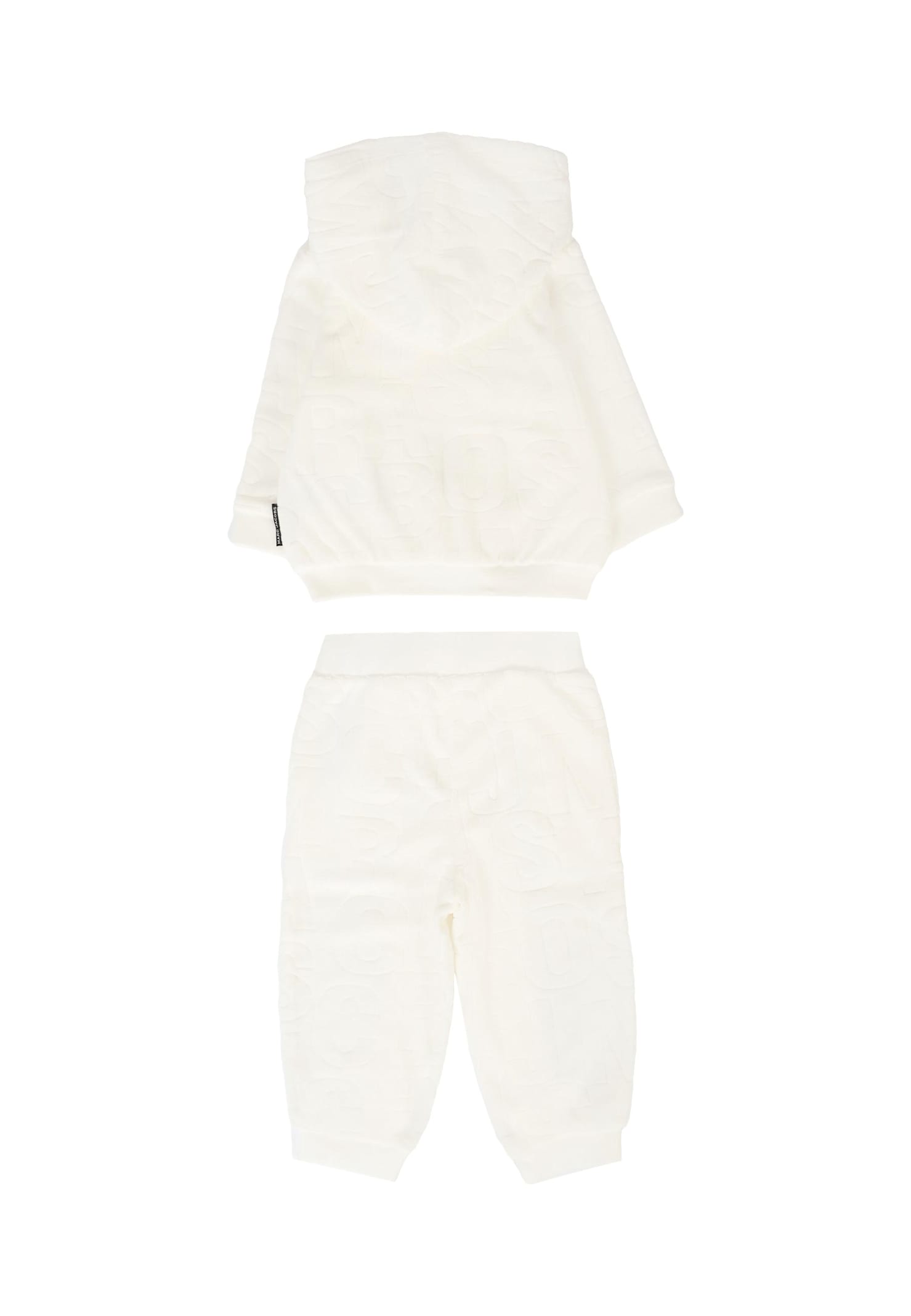 Marc Jacobs Ivory Suit For Babykids With Logo In White