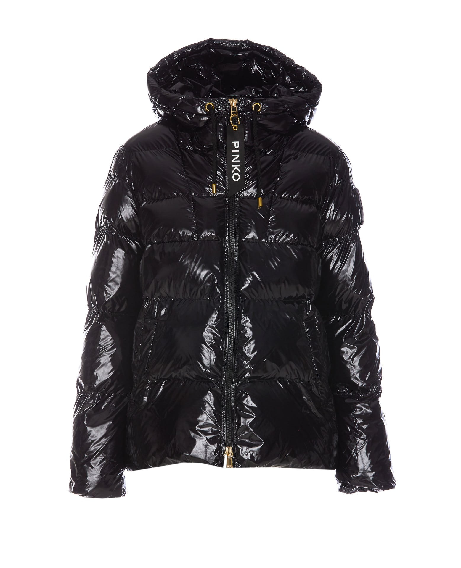 Shop Pinko Eleodoro Down Jacket In Black