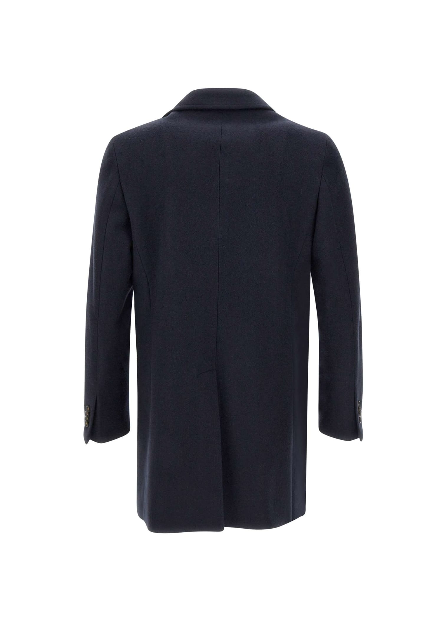 Shop Manuel Ritz Wool Coat In Blu
