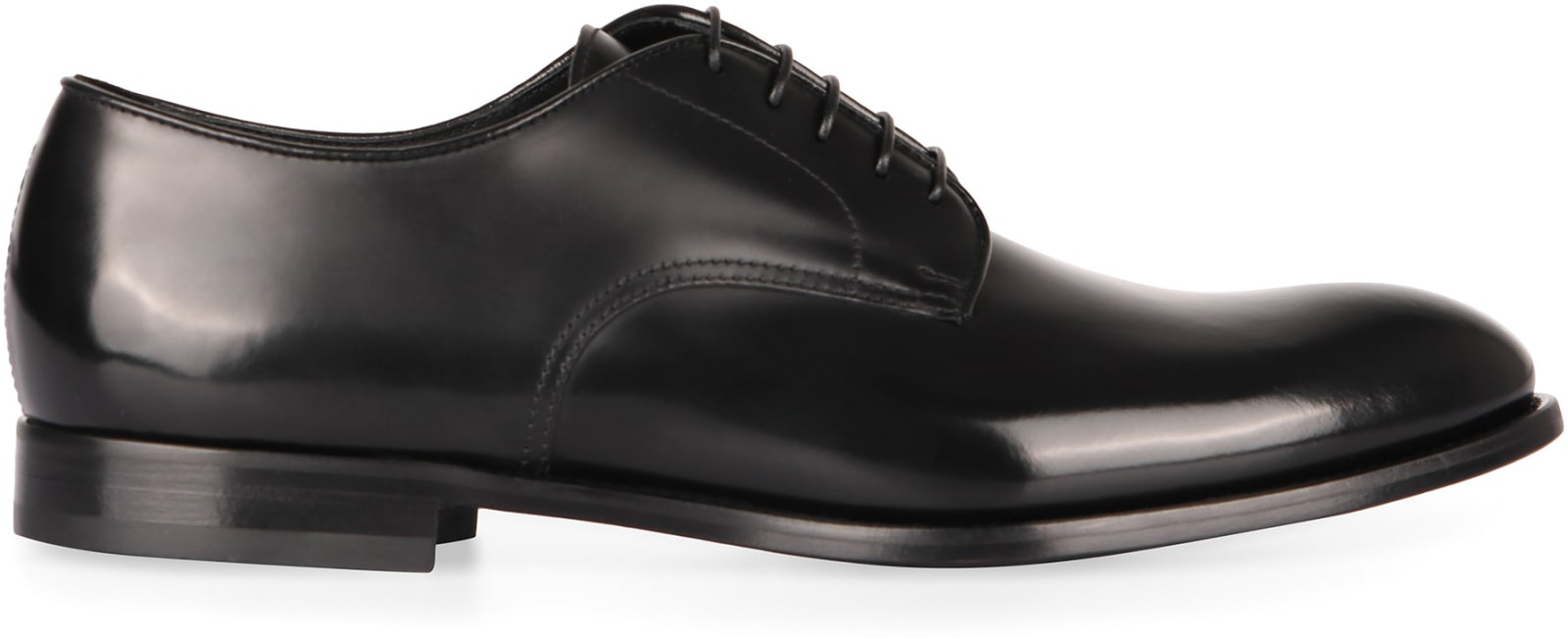 Doucal's Smooth Leather Lace-up Shoes In Black