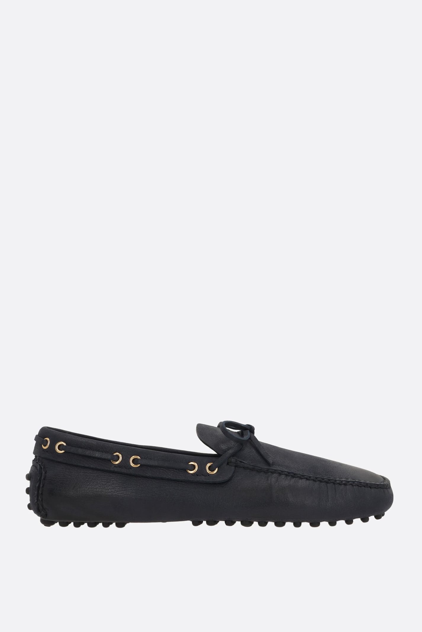 Grainy Leather Driving Loafers