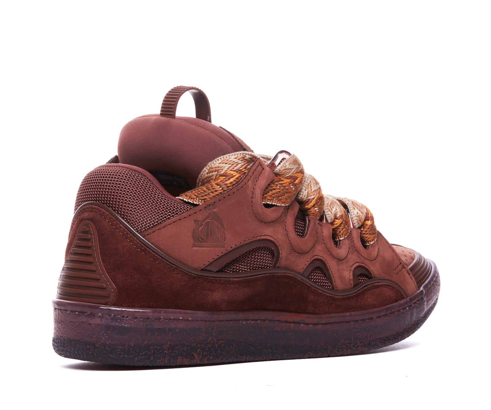 Shop Lanvin Curb Sneakers In Brown