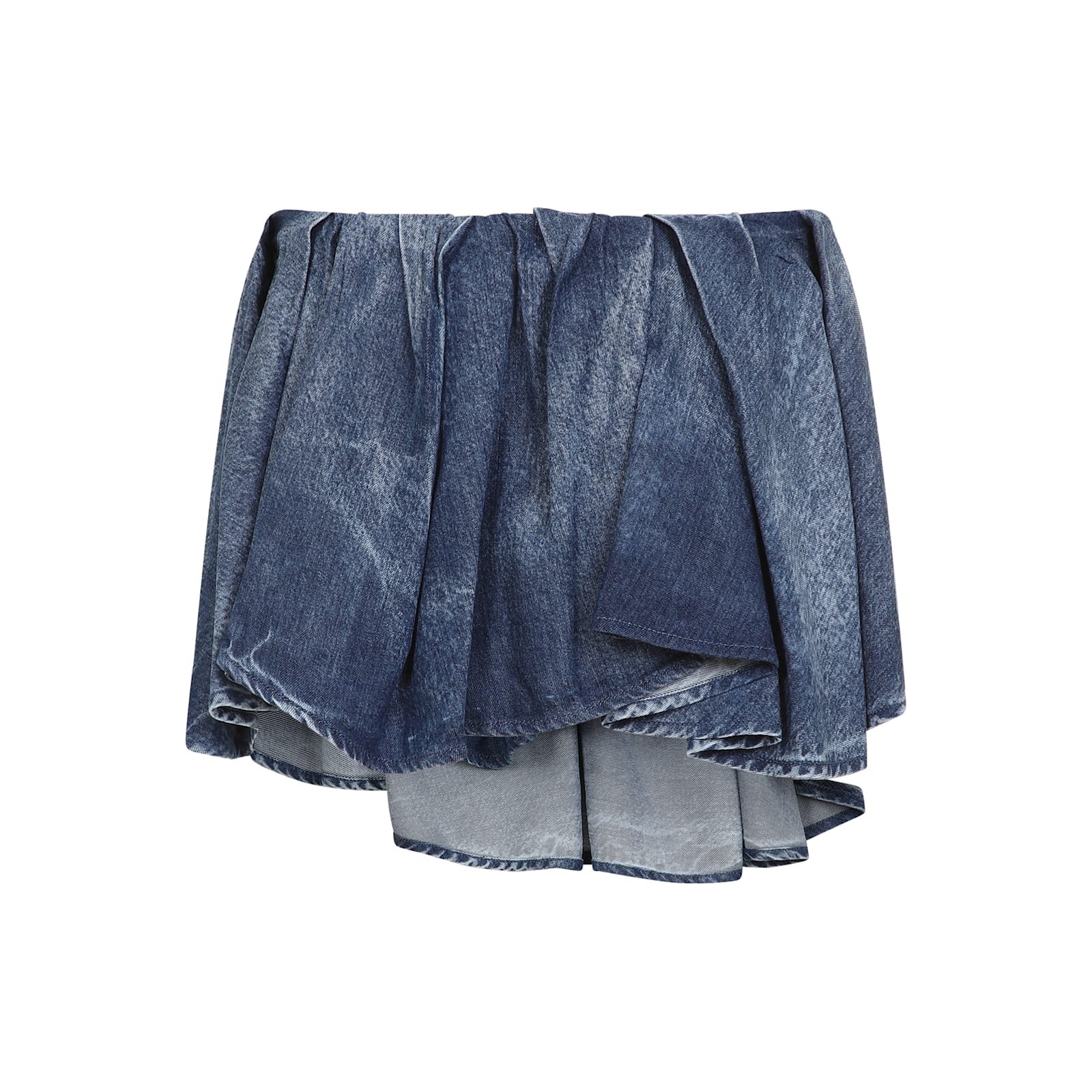 Shop Diesel De-ria-fsg Mini Skirt In Blue