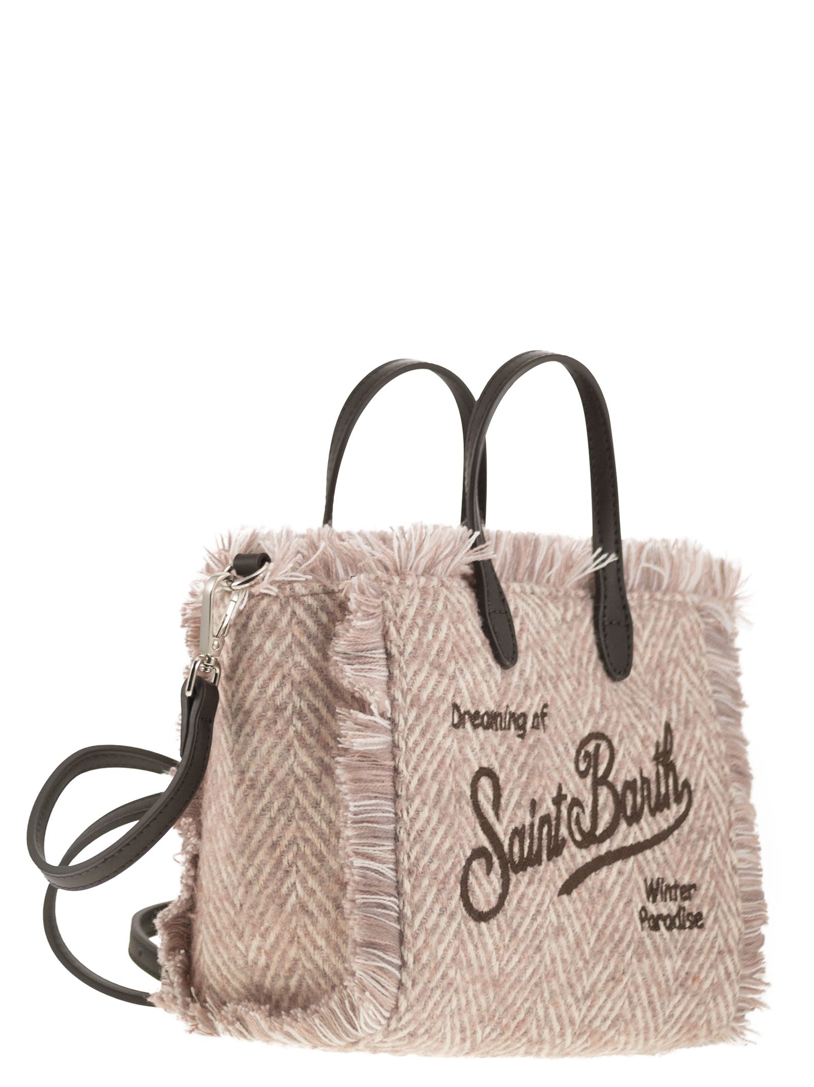 MC2 SAINT BARTH MINI VANITY BAG WITH BANGS AND EMBROIDERED LOGO