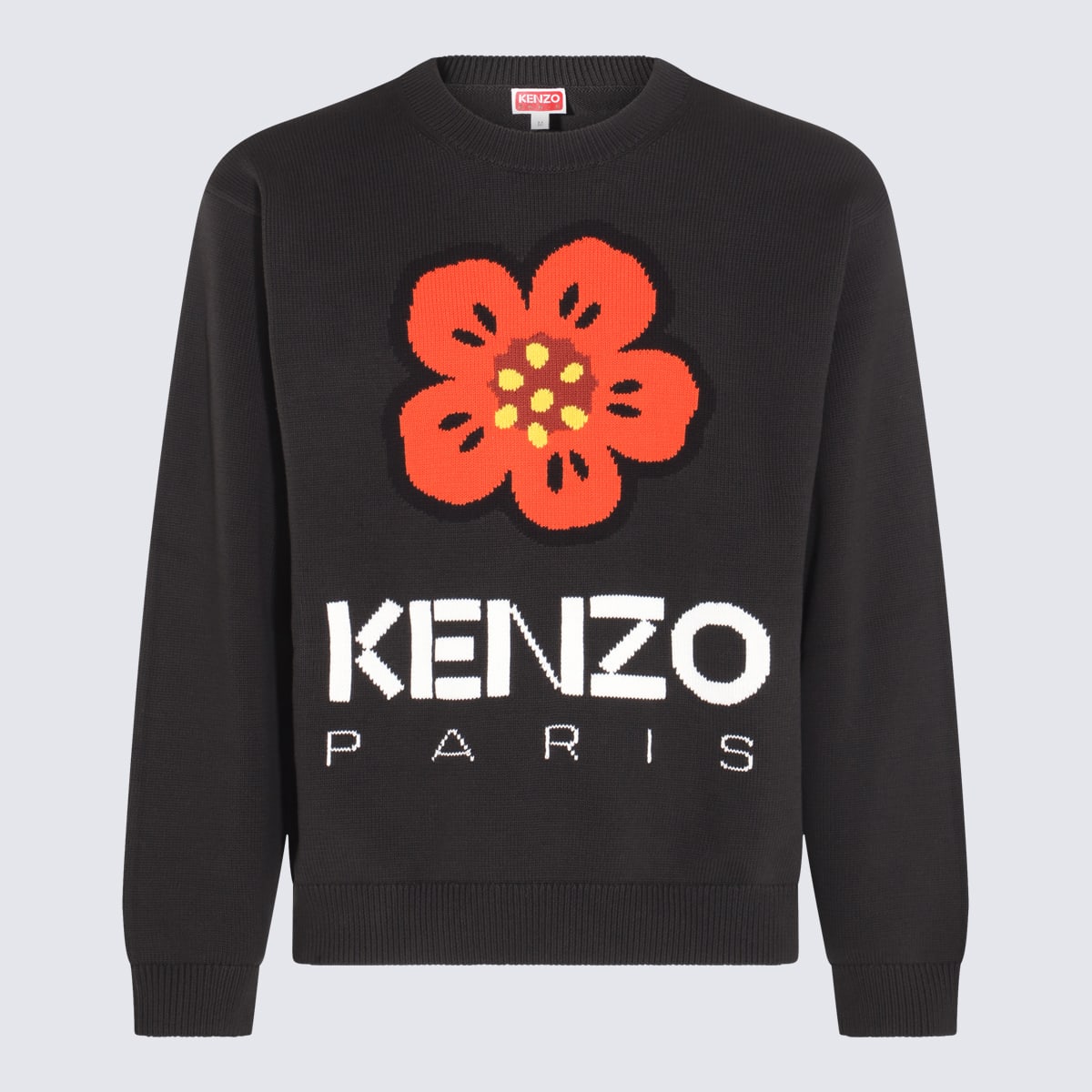 Shop Kenzo Black Multicolour Cotton Jumper