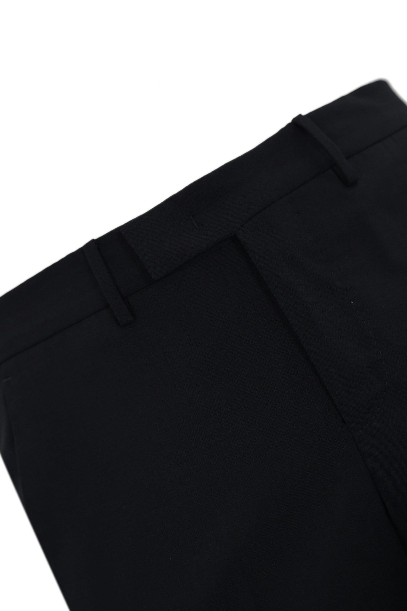 Pt Torino Master F.f. Trousers In Stretch Wool In Navy