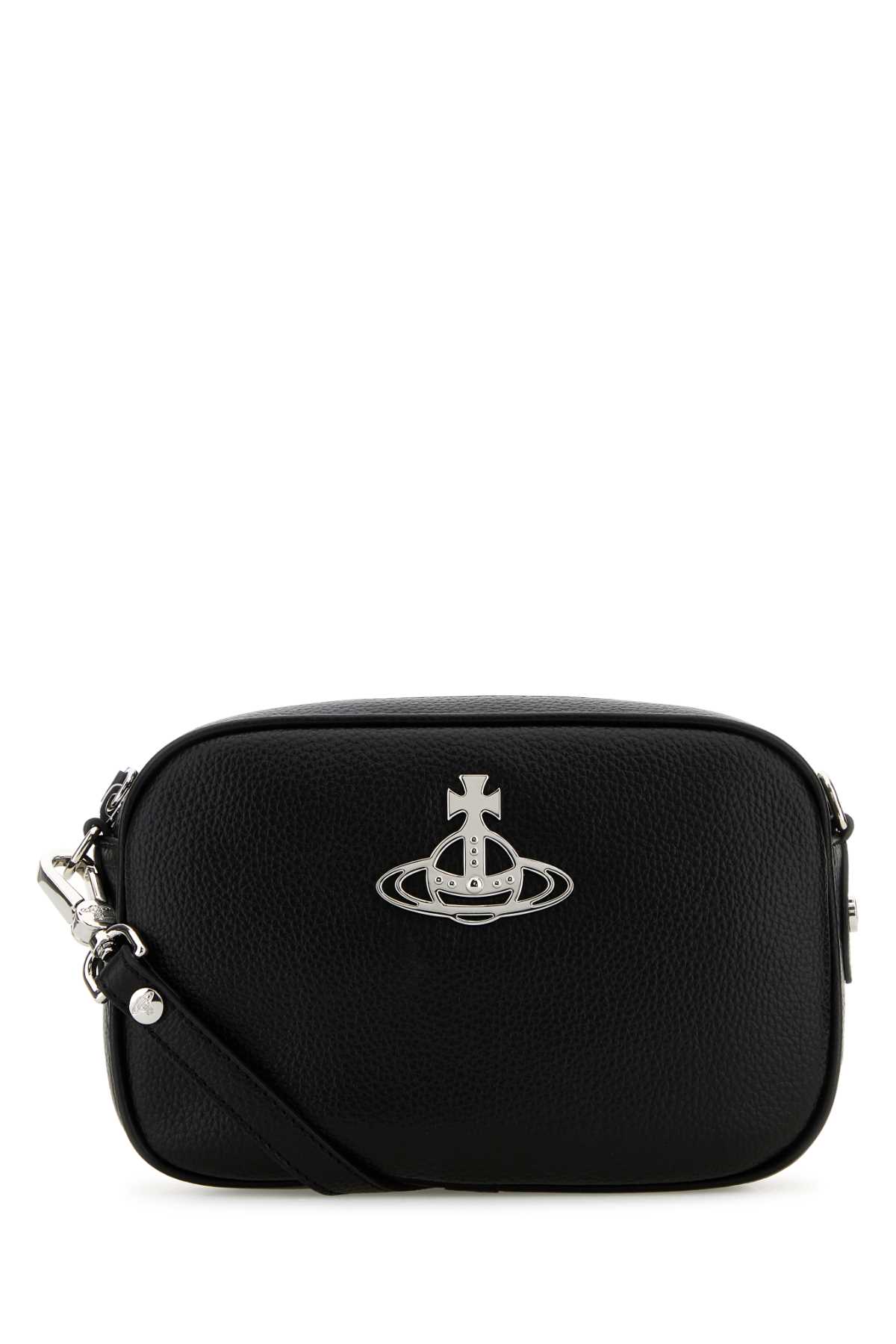 VIVIENNE WESTWOOD BLACK SYNTHETIC LEATHER ANNA CROSSBODY BAG 