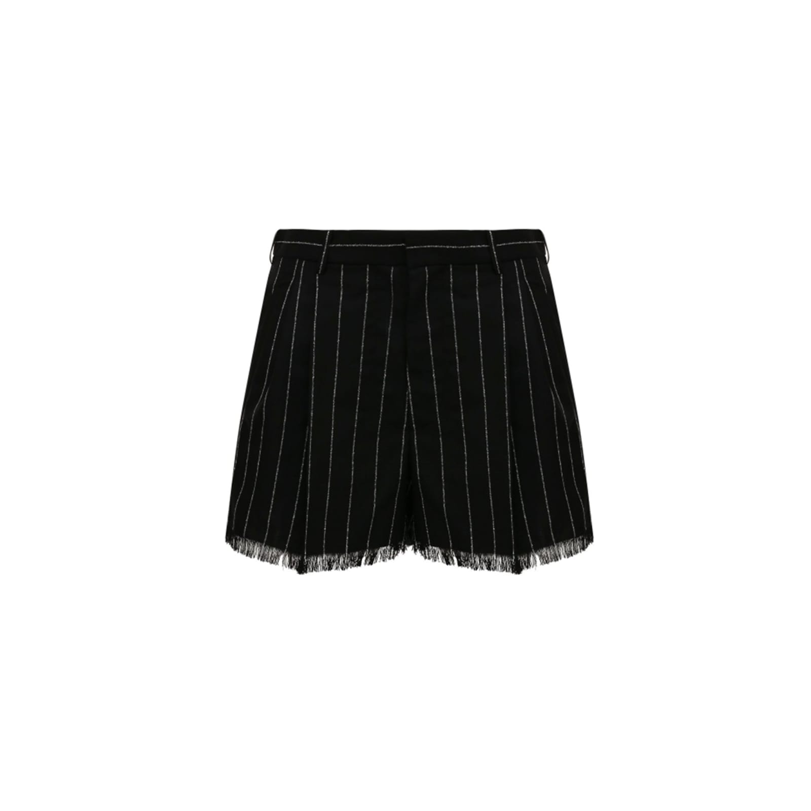 Shop Marni Wool Shorts In Black