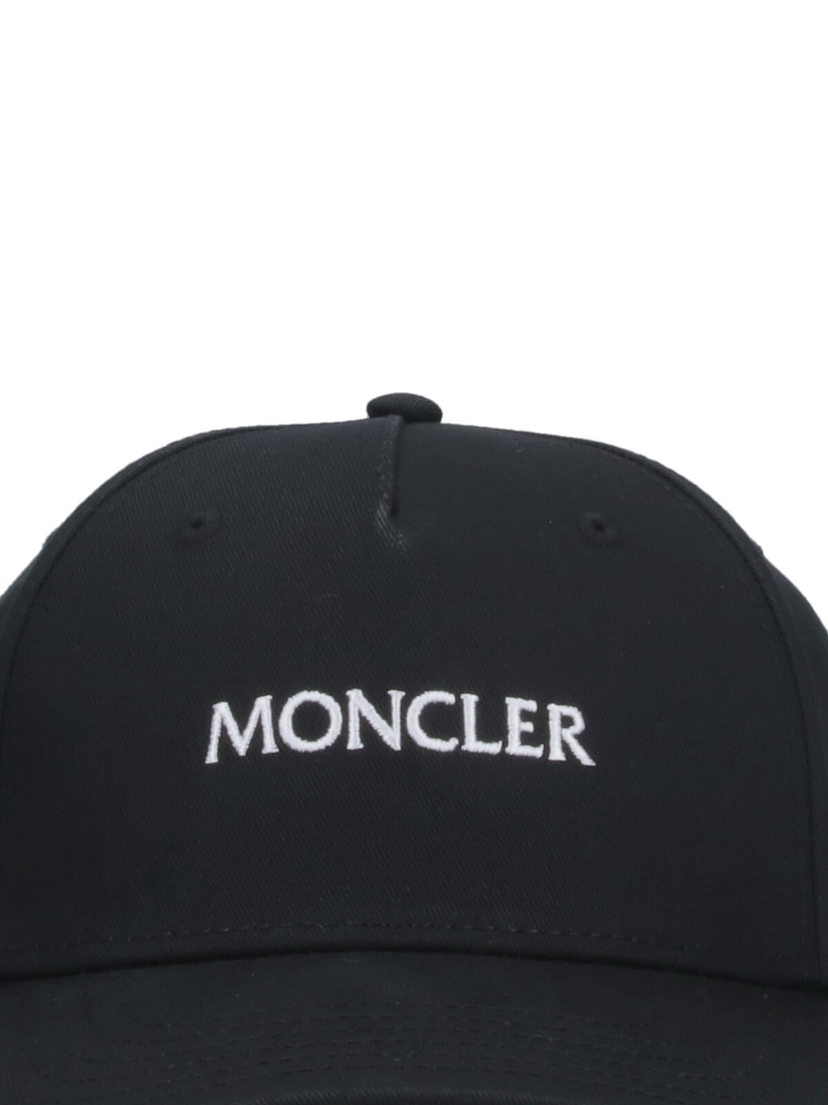 Moncler Logo Baseball Cap In Black