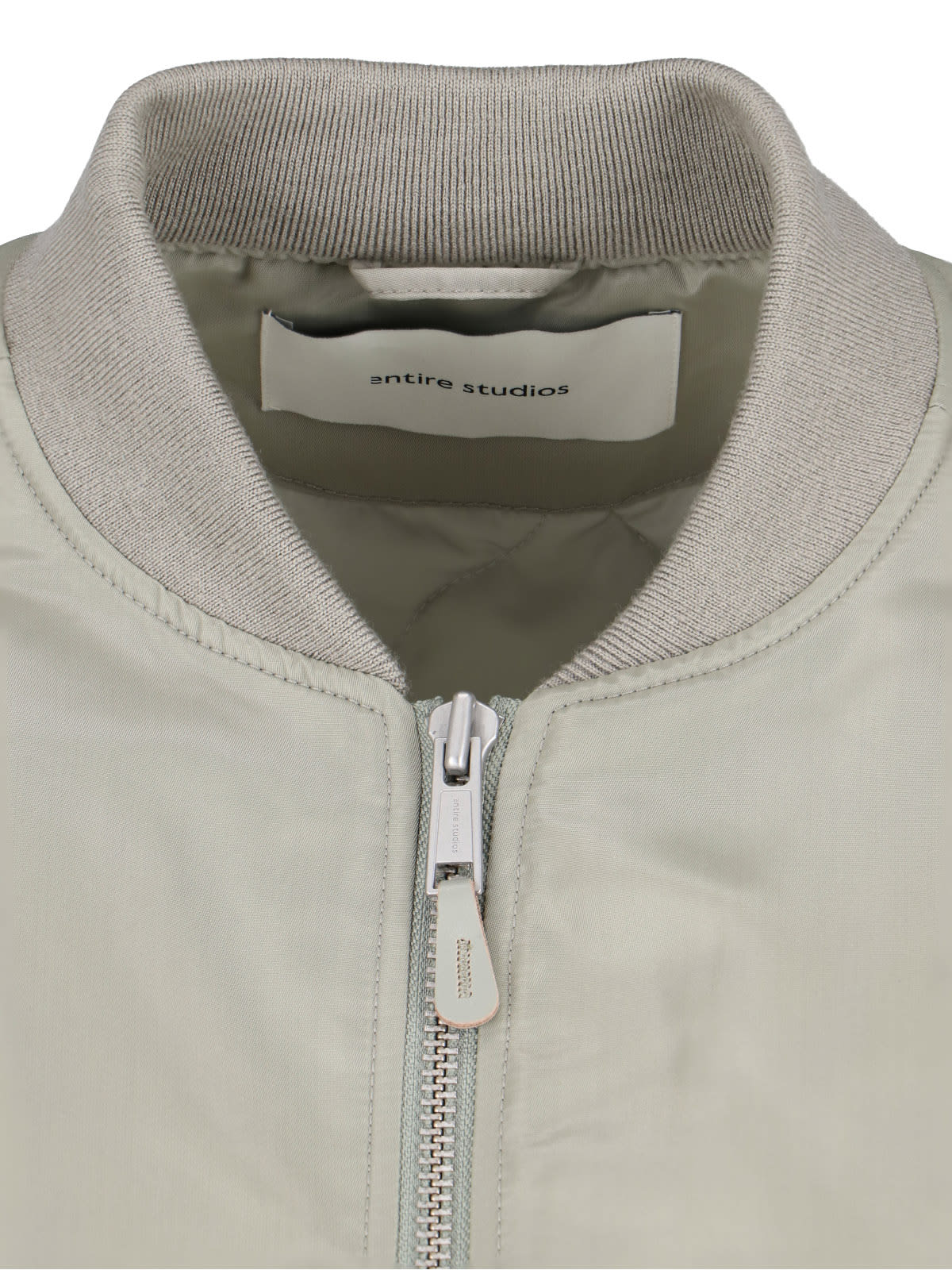 Entire Studios Broad Zip Bomber Jacket In Green