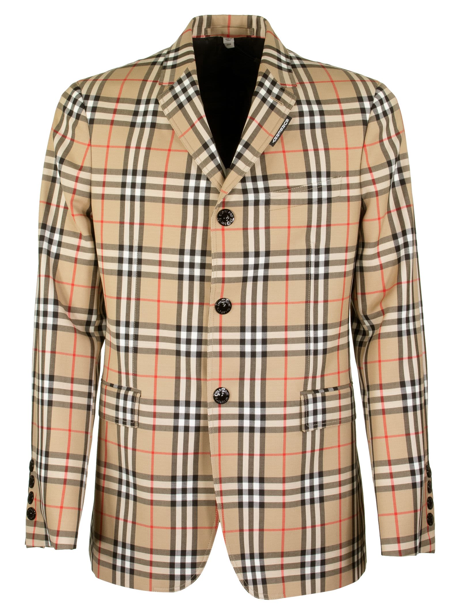 BURBERRY SLIM FIT VINTAGE CHECK WOOL MOHAIR TAILORED JACKET,11223895