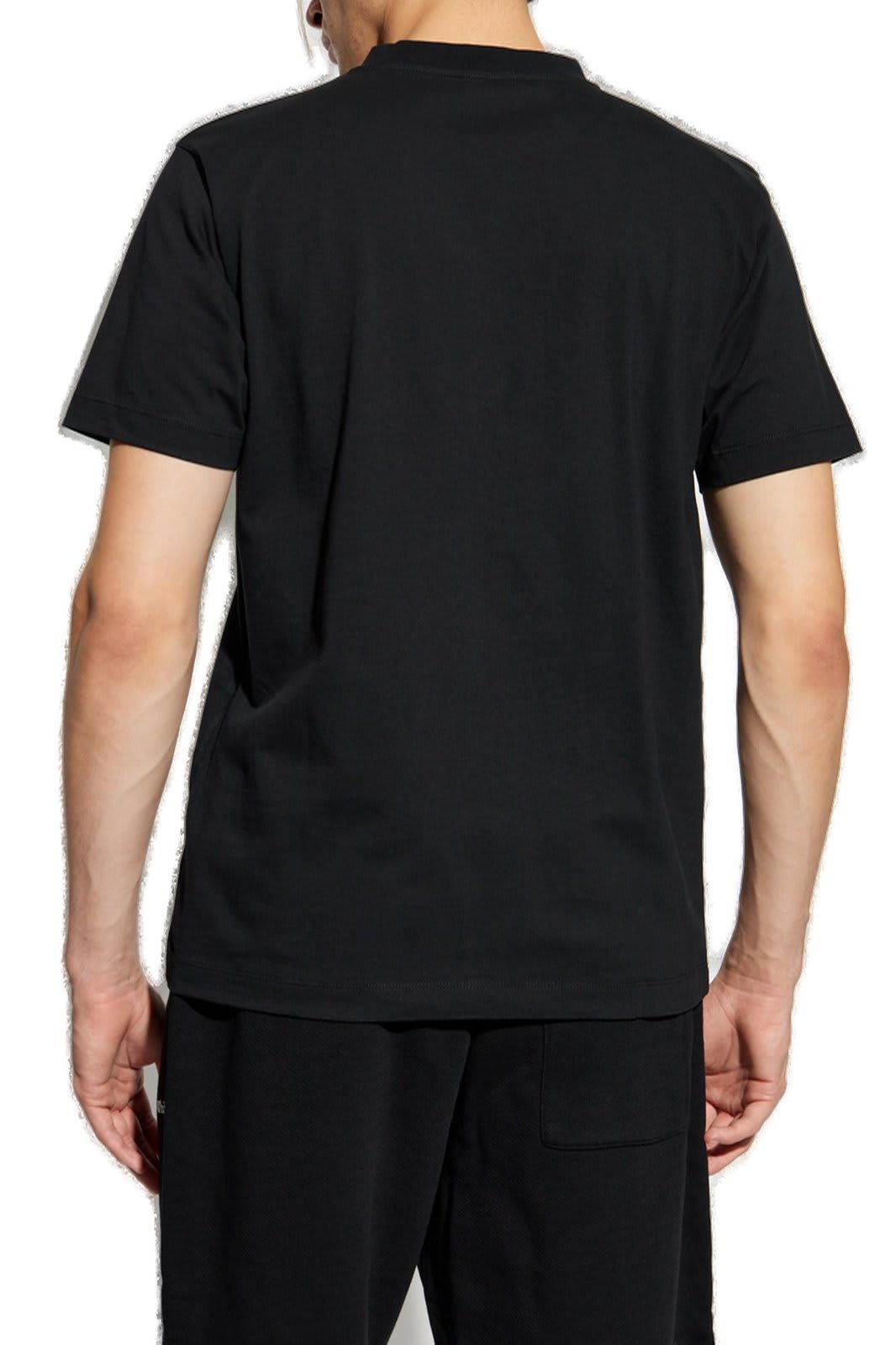 Shop Off-white Flock Arrow Crewneck T-shirt In Black