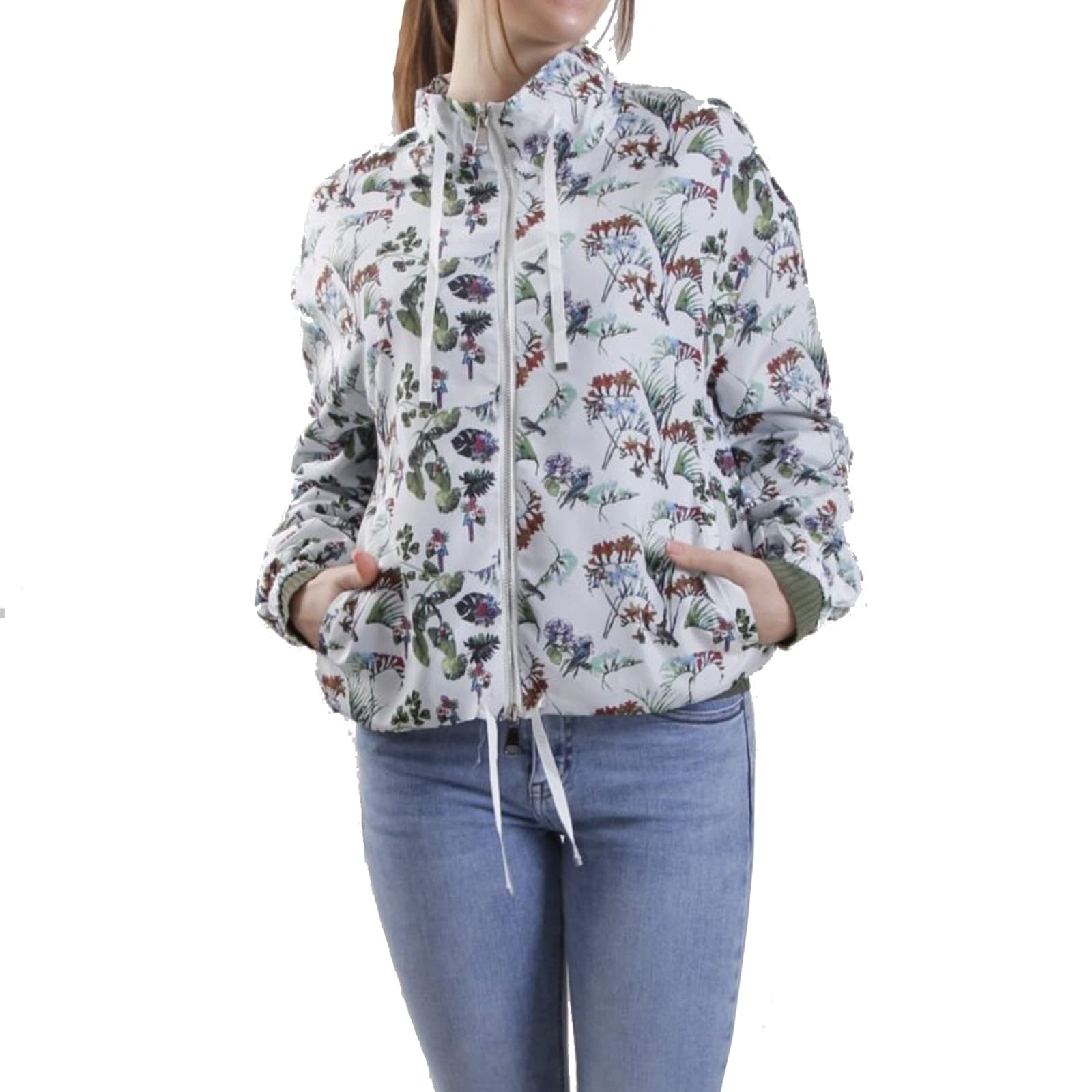 Herno Floral Print Bomber Jacket