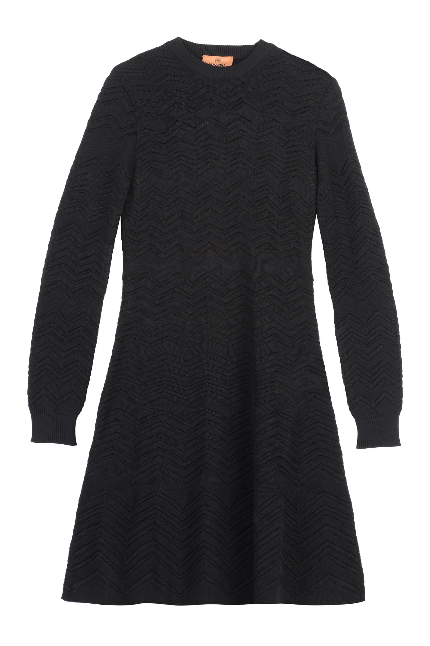 Geometric Jacquard Wool Dress