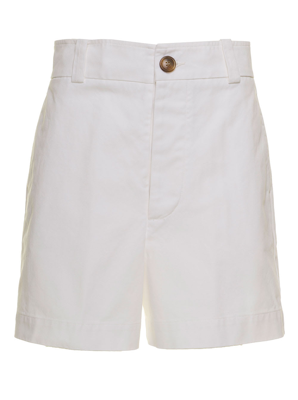 Mauro Grifoni Grifoni Womans White Cotton Shorts
