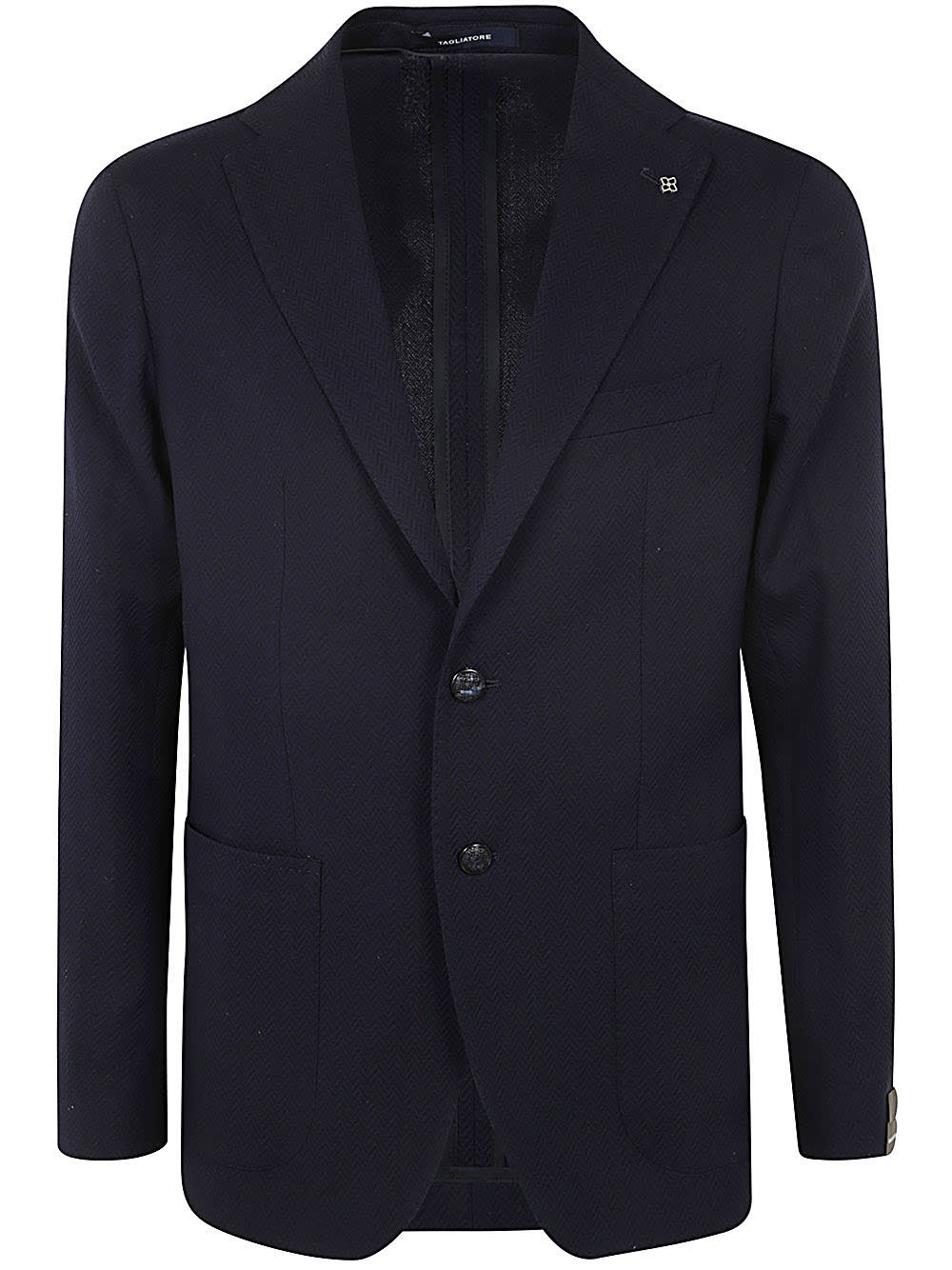 Shop Tagliatore Bistretch Single Breasted Blazer In Blue