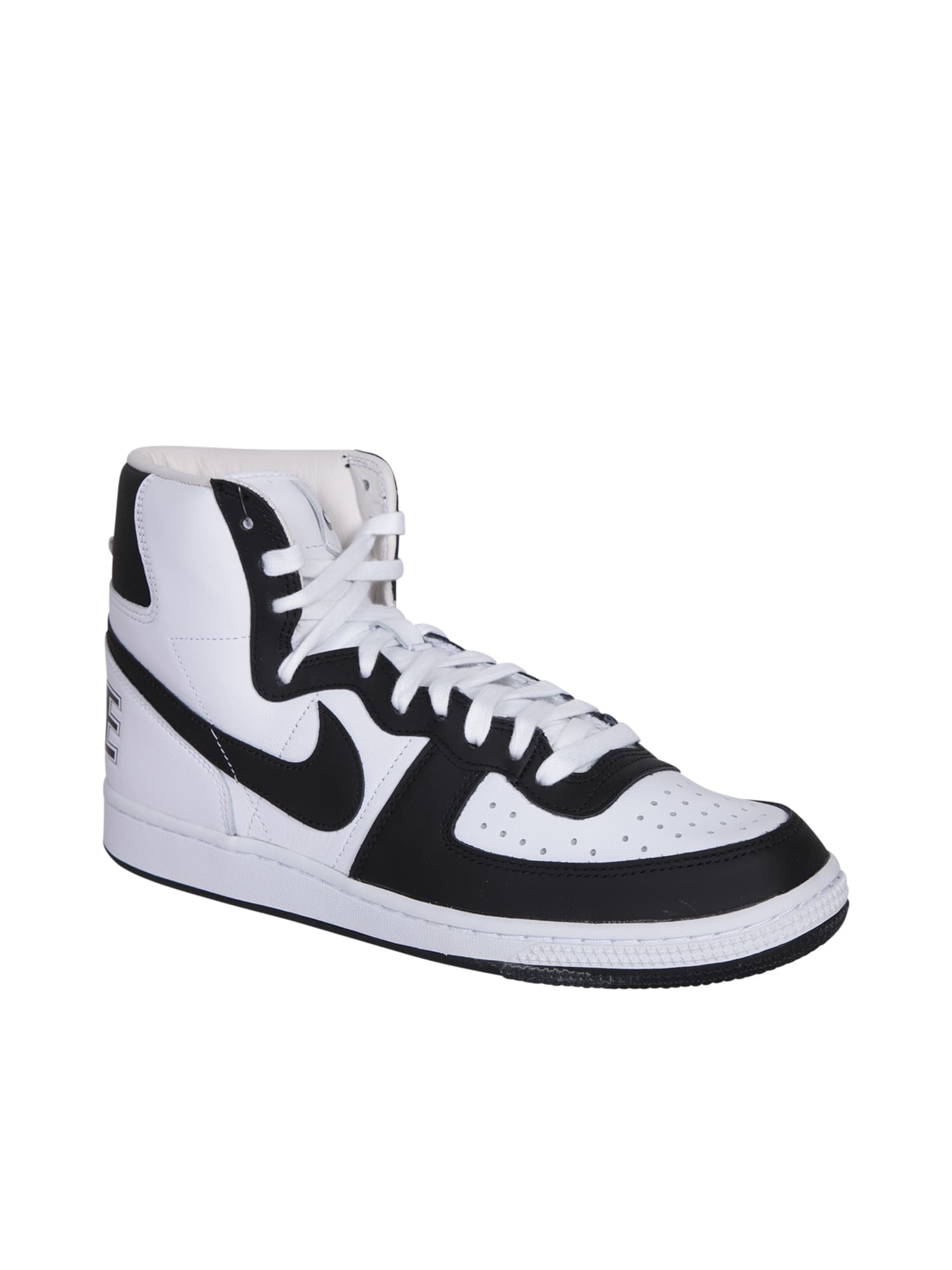 Shop Comme Des Garçons Homme Deux Sneakers High-top Nike Terminator White/black