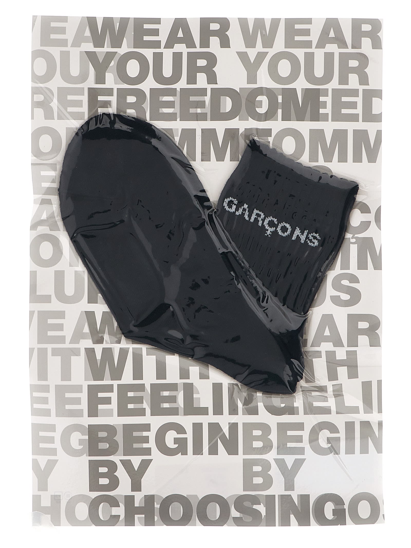 Comme Des Garçons Homme Deux Logo Socks In Blue