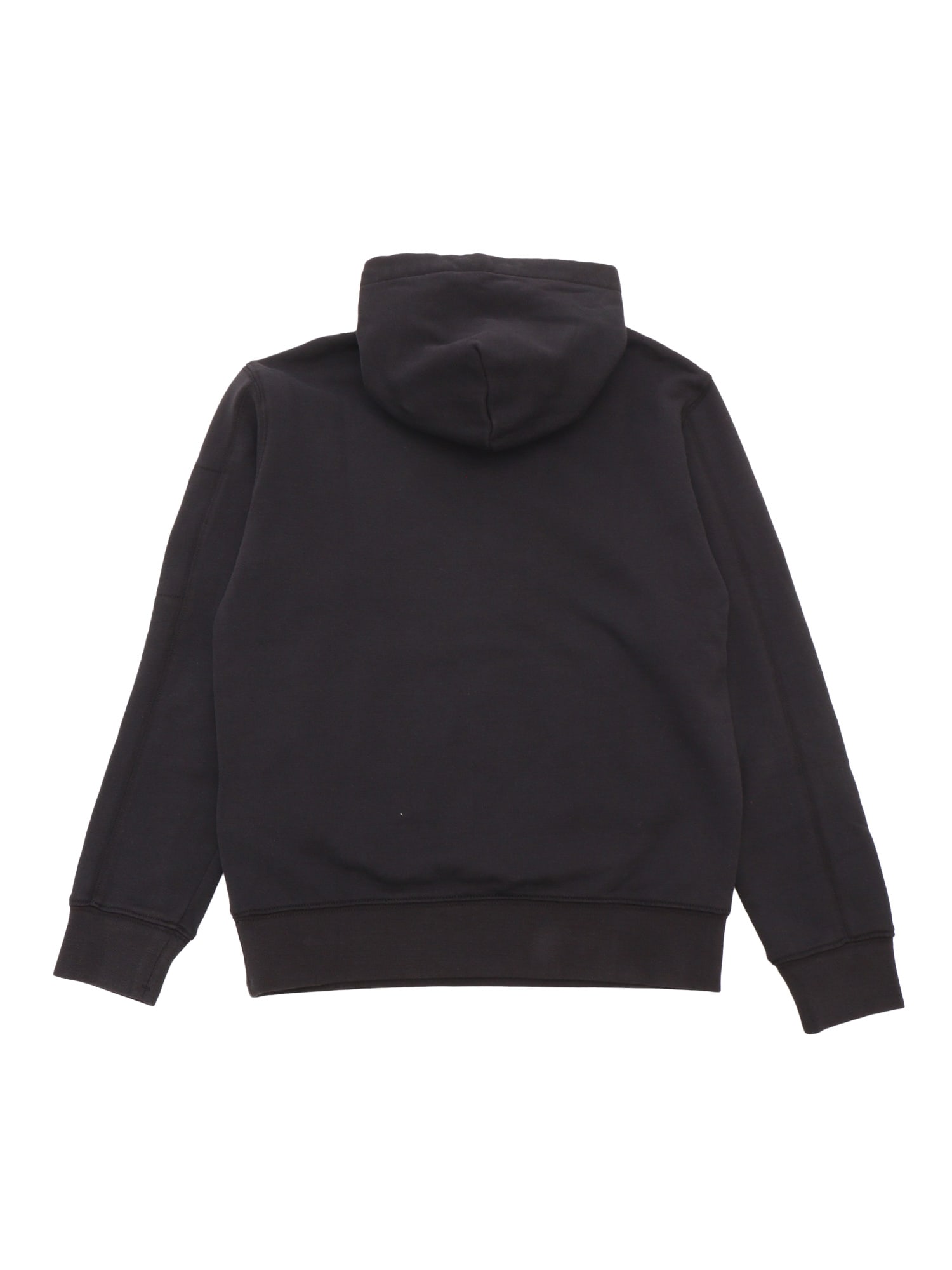 Shop C.p. Company Undersixteen Hoodie In Black