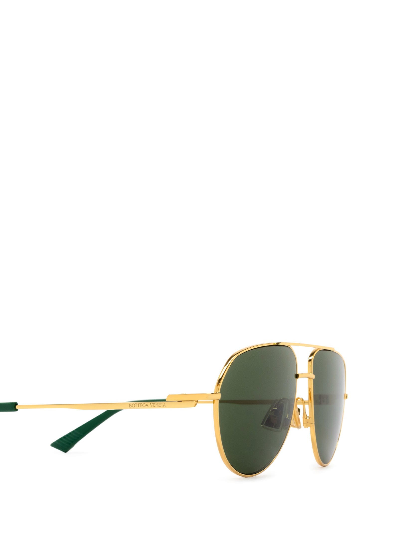 Shop Bottega Veneta Bv1302s Gold Sunglasses