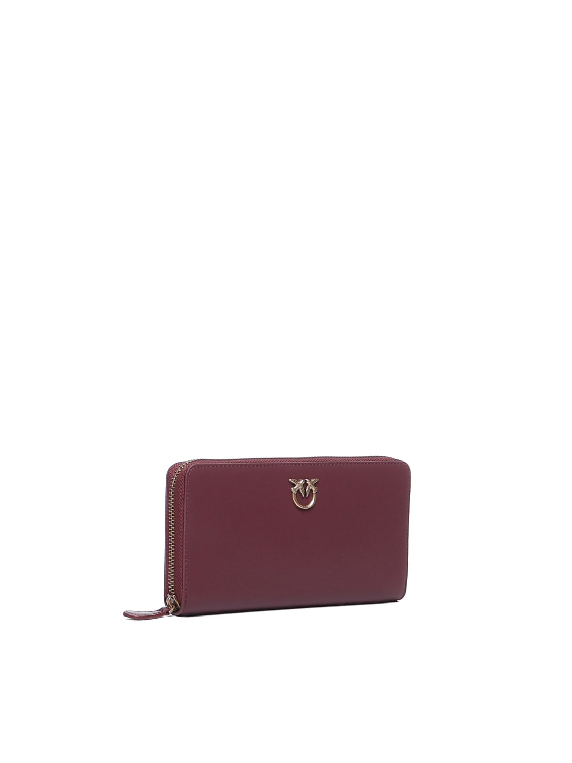 Shop Pinko Ryder Leather Wallet  In Red