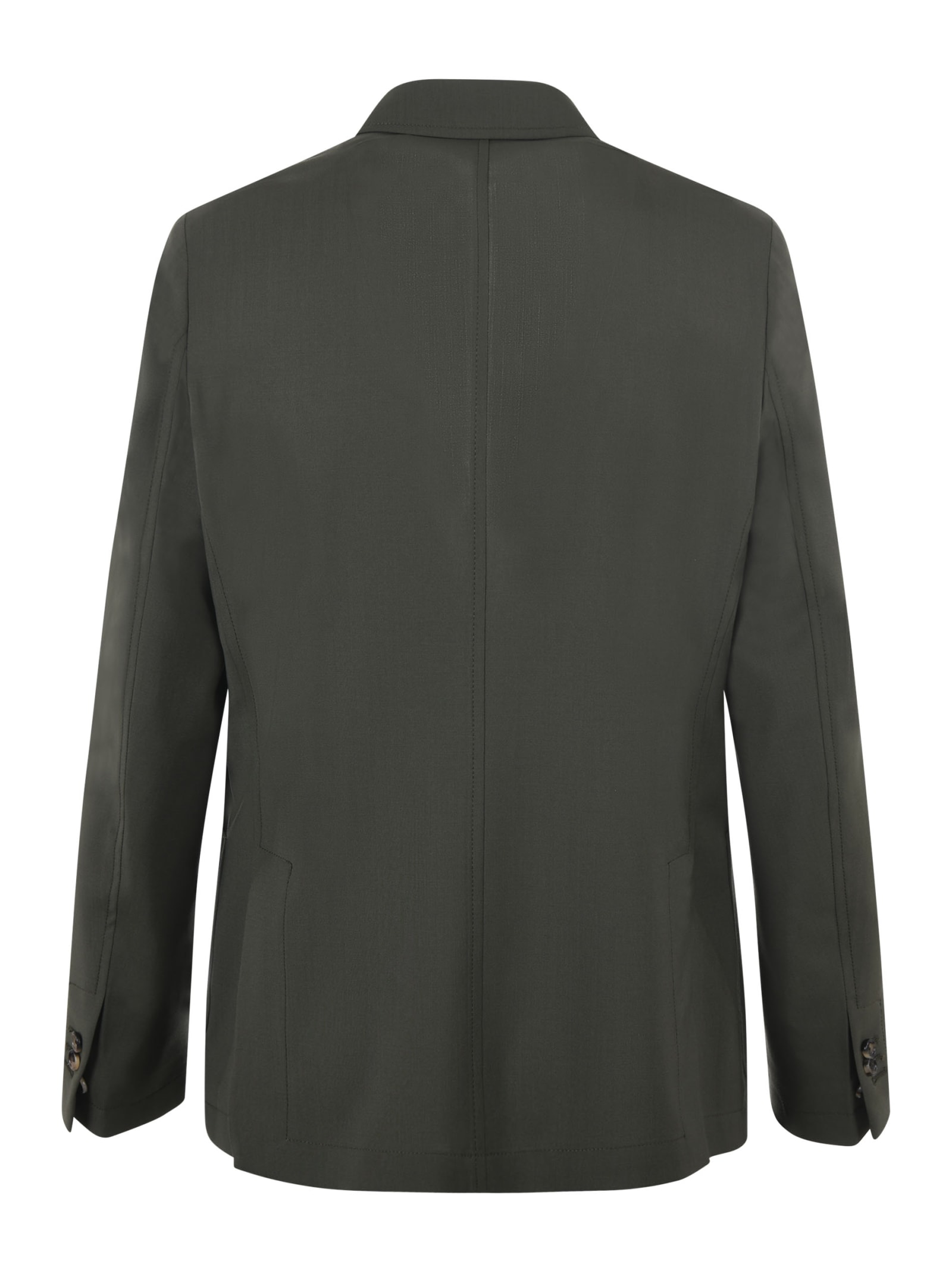 Shop Paoloni Jacket In Verde Militare