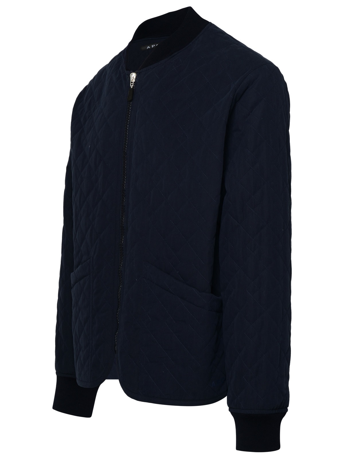 Shop Apc Blue Cotton Blend Console Jacket In Navy