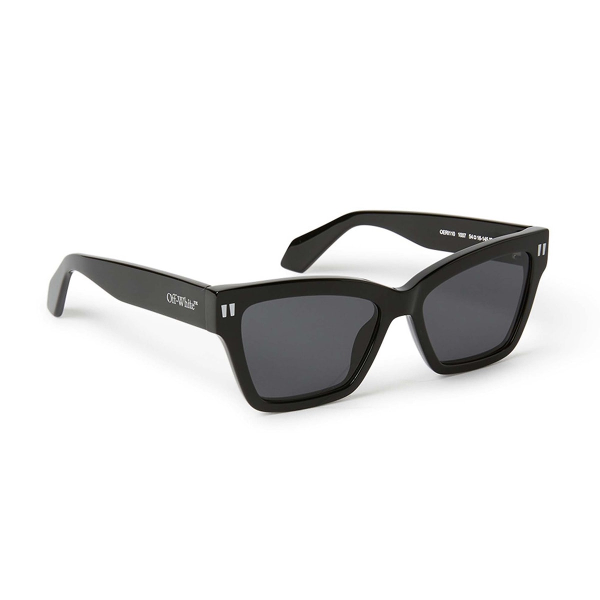 Off-white Oeri110 Cincinnati 1007 Black Sunglasses In 1007 Black