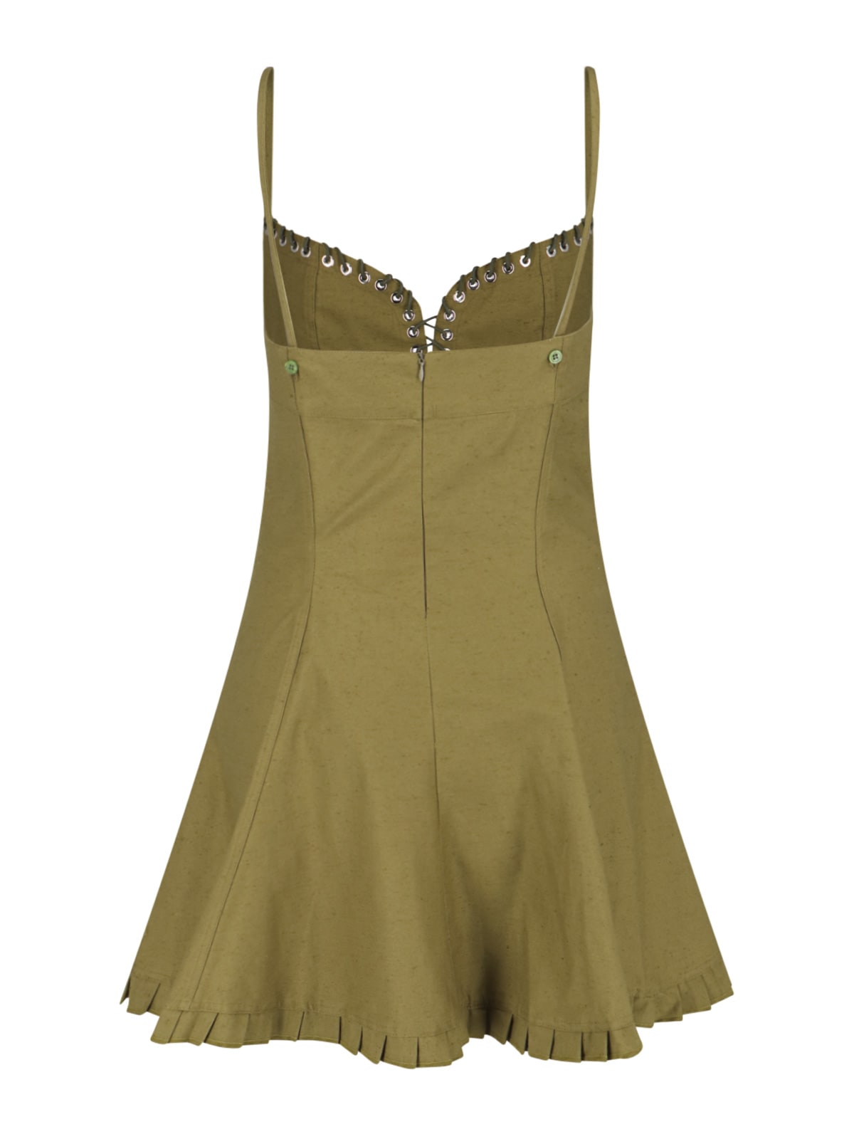 Shop Ludovic De Saint Sernin A-line Mini Dress In Green