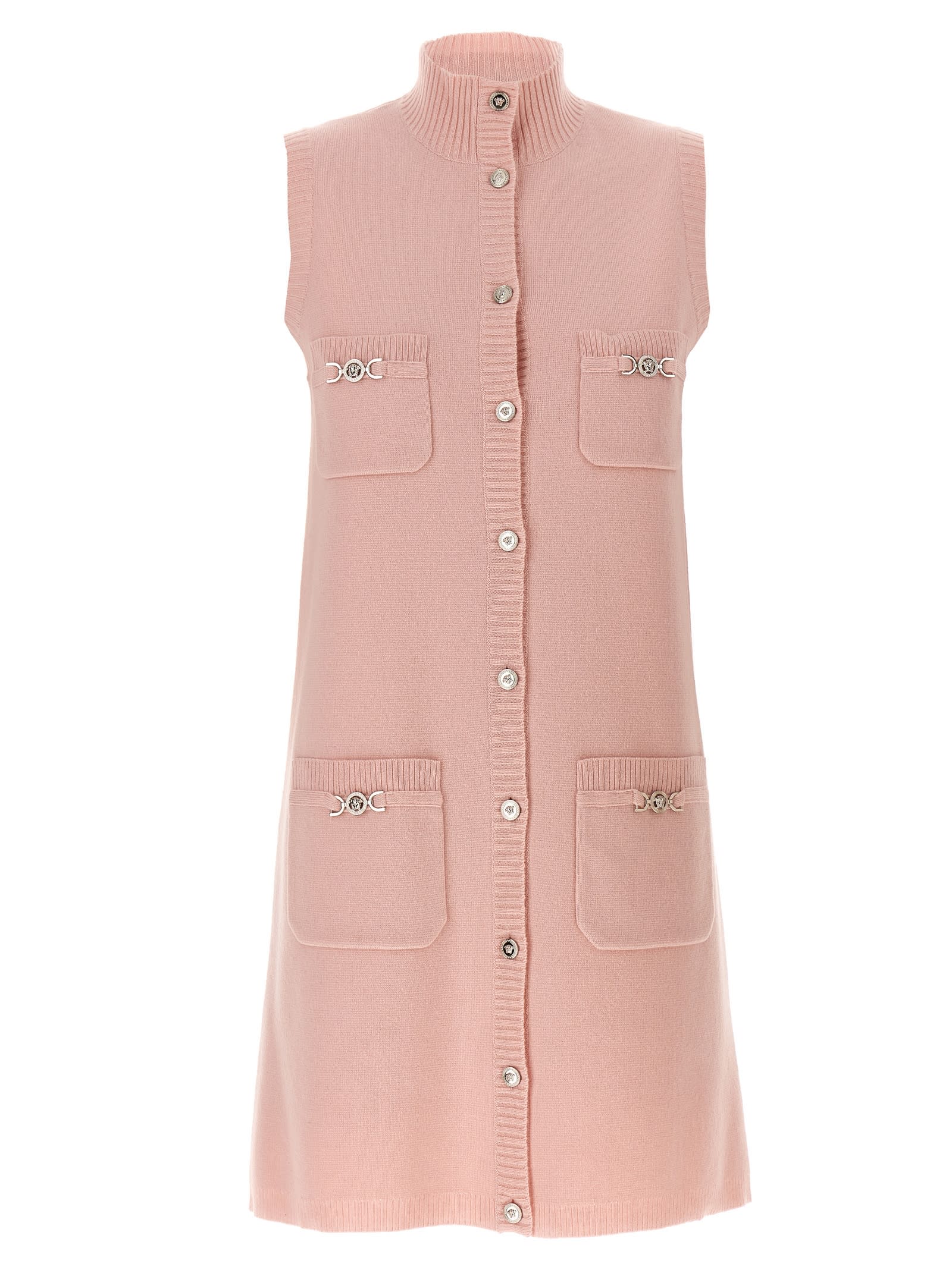 Shop Versace Medusa 95 Dress In Pink