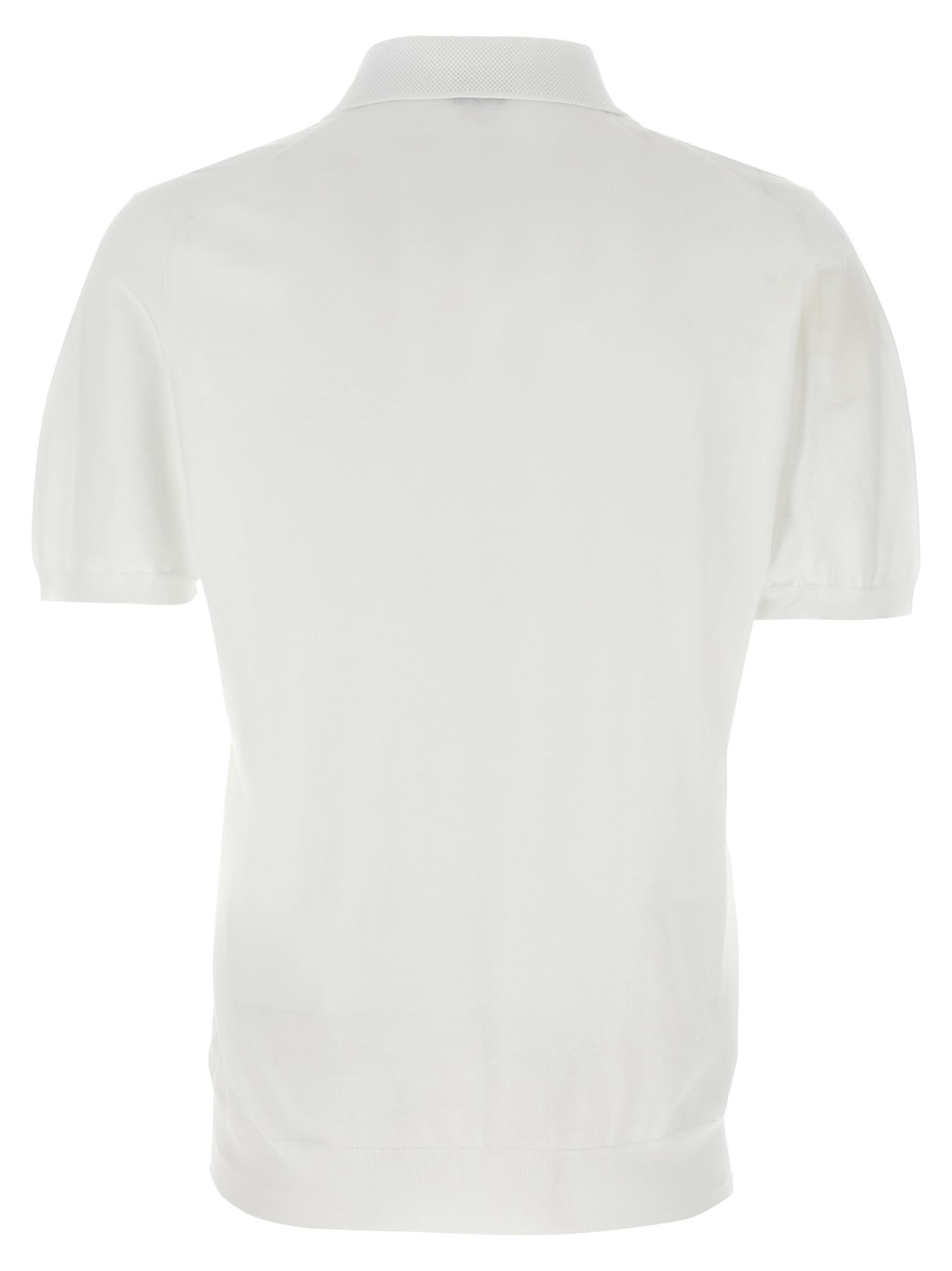 KITON HONEYCOMB POLO SHIRT 
