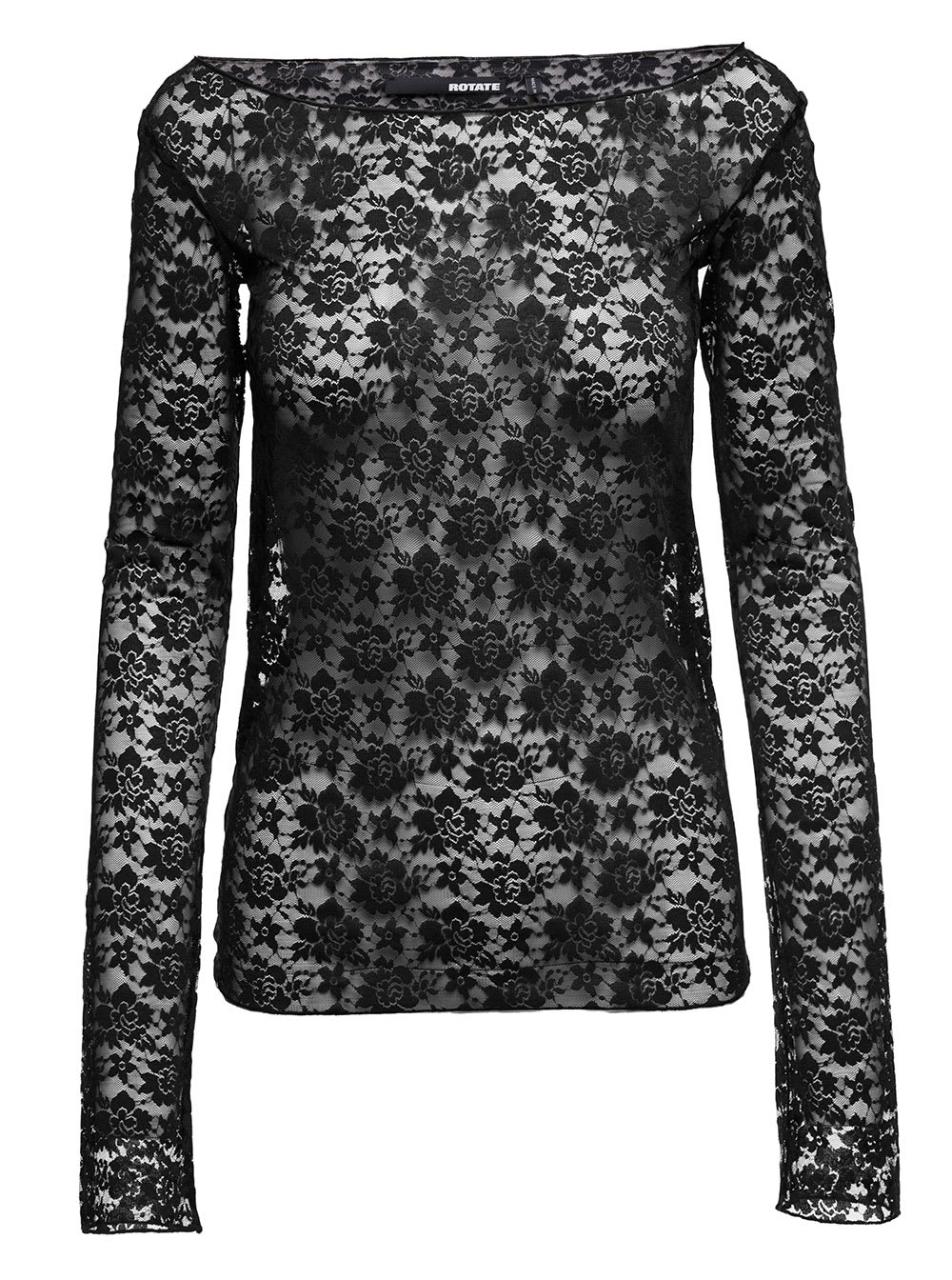 Rotate Birger Christensen Lace Top In Black