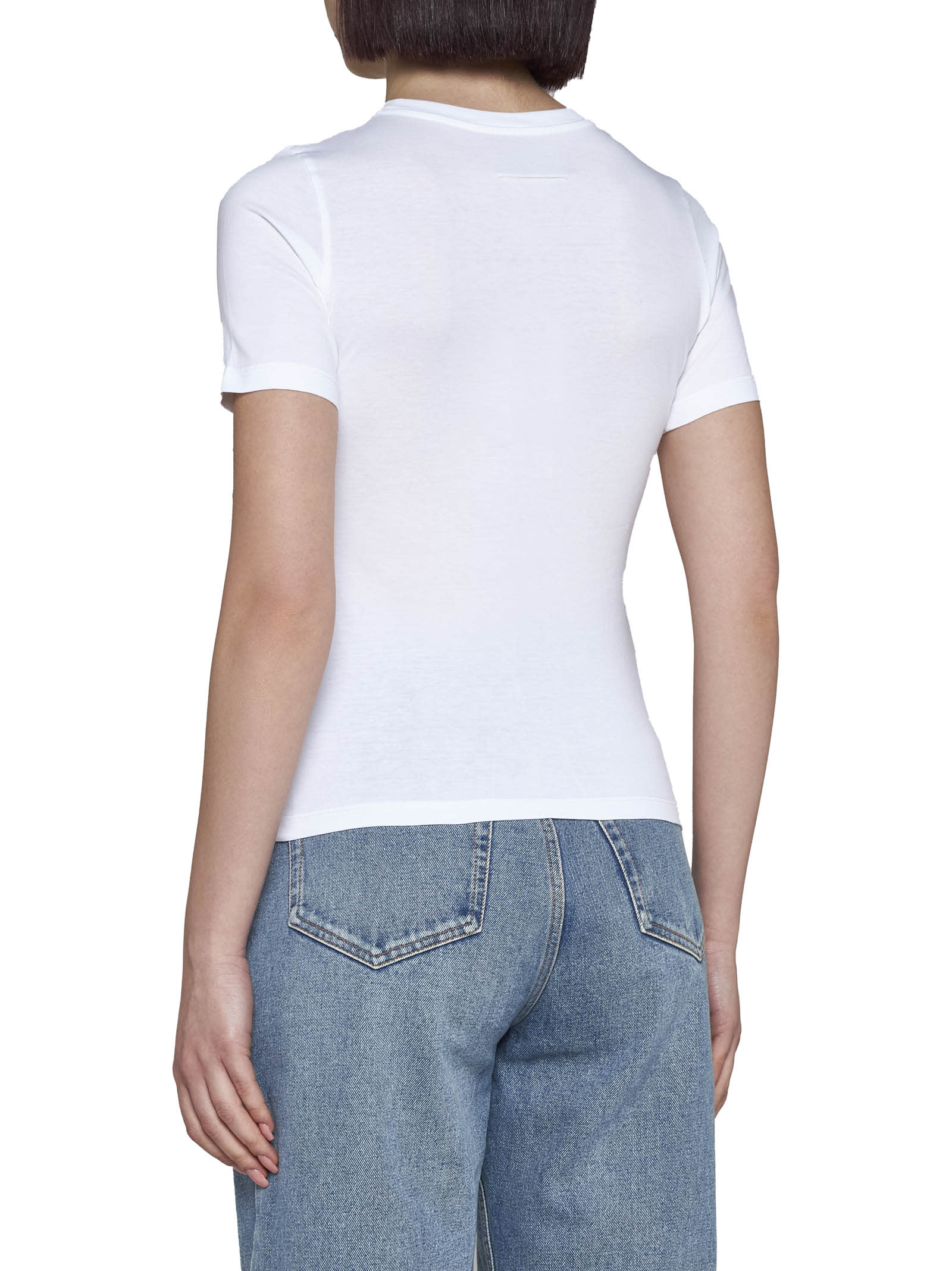 Shop Mm6 Maison Margiela T-shirt In White