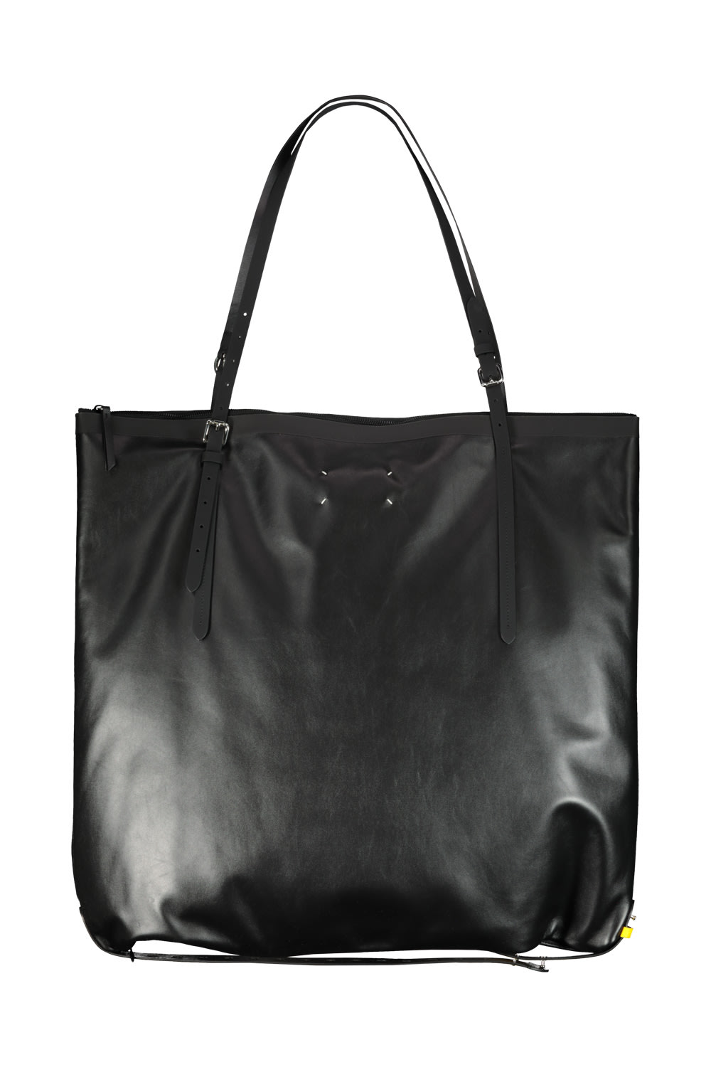 Shop Maison Margiela Large Leather Bag