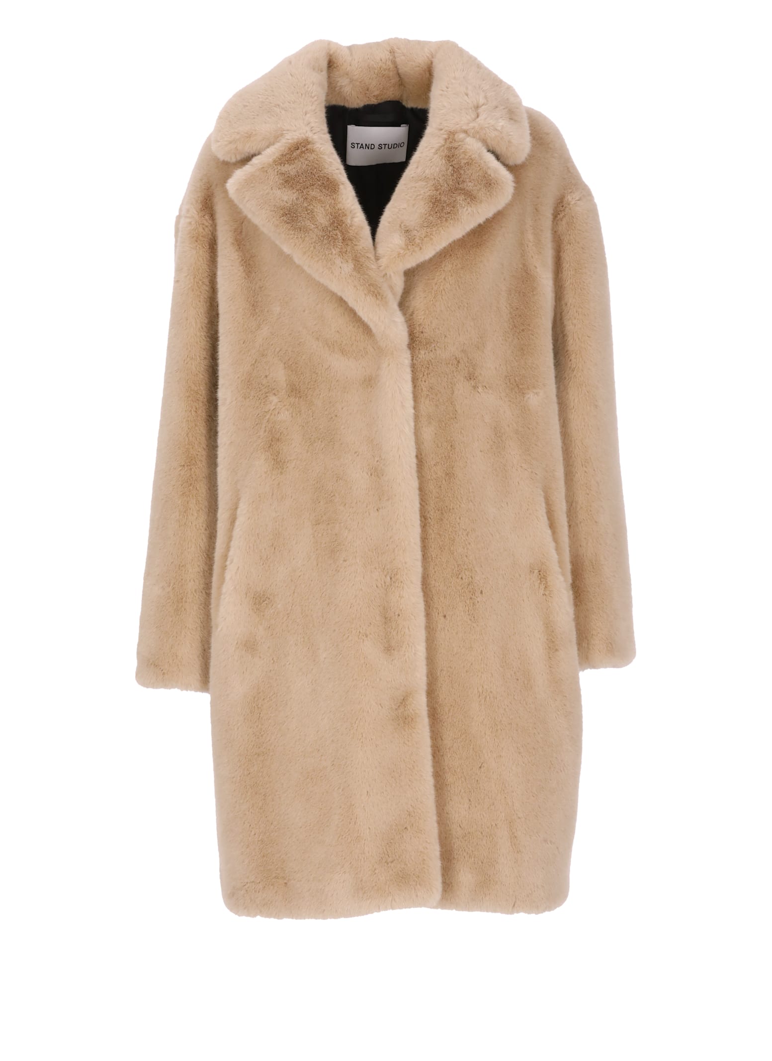 Stand Studio Camille Cocoon Coat In Brown