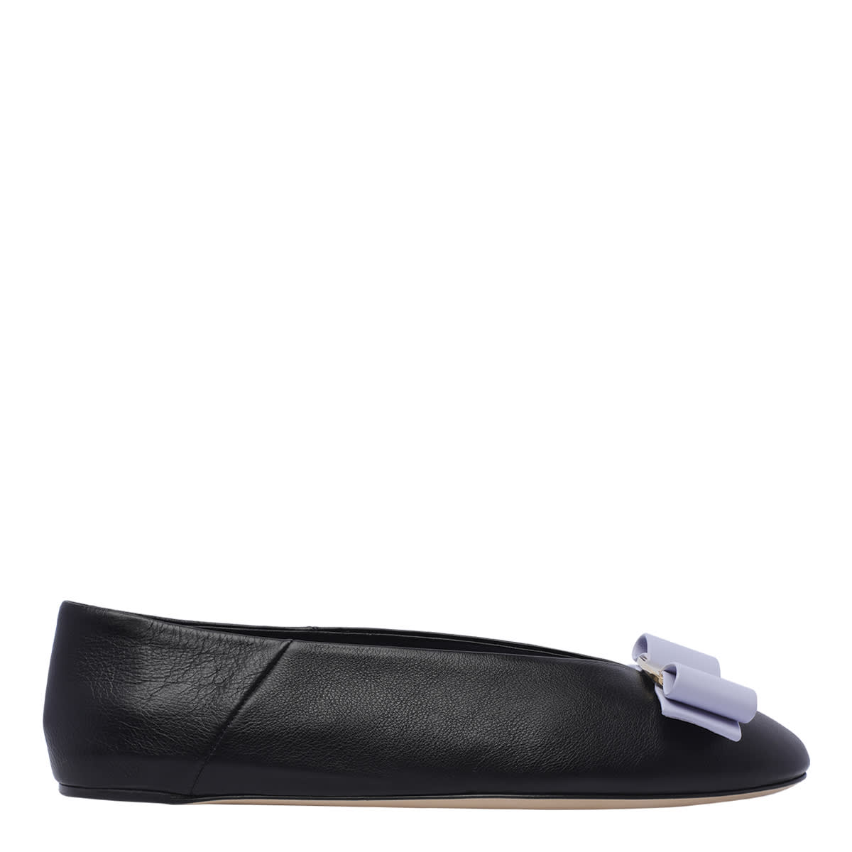 Shop Ferragamo Vara Bow Ballets In Black