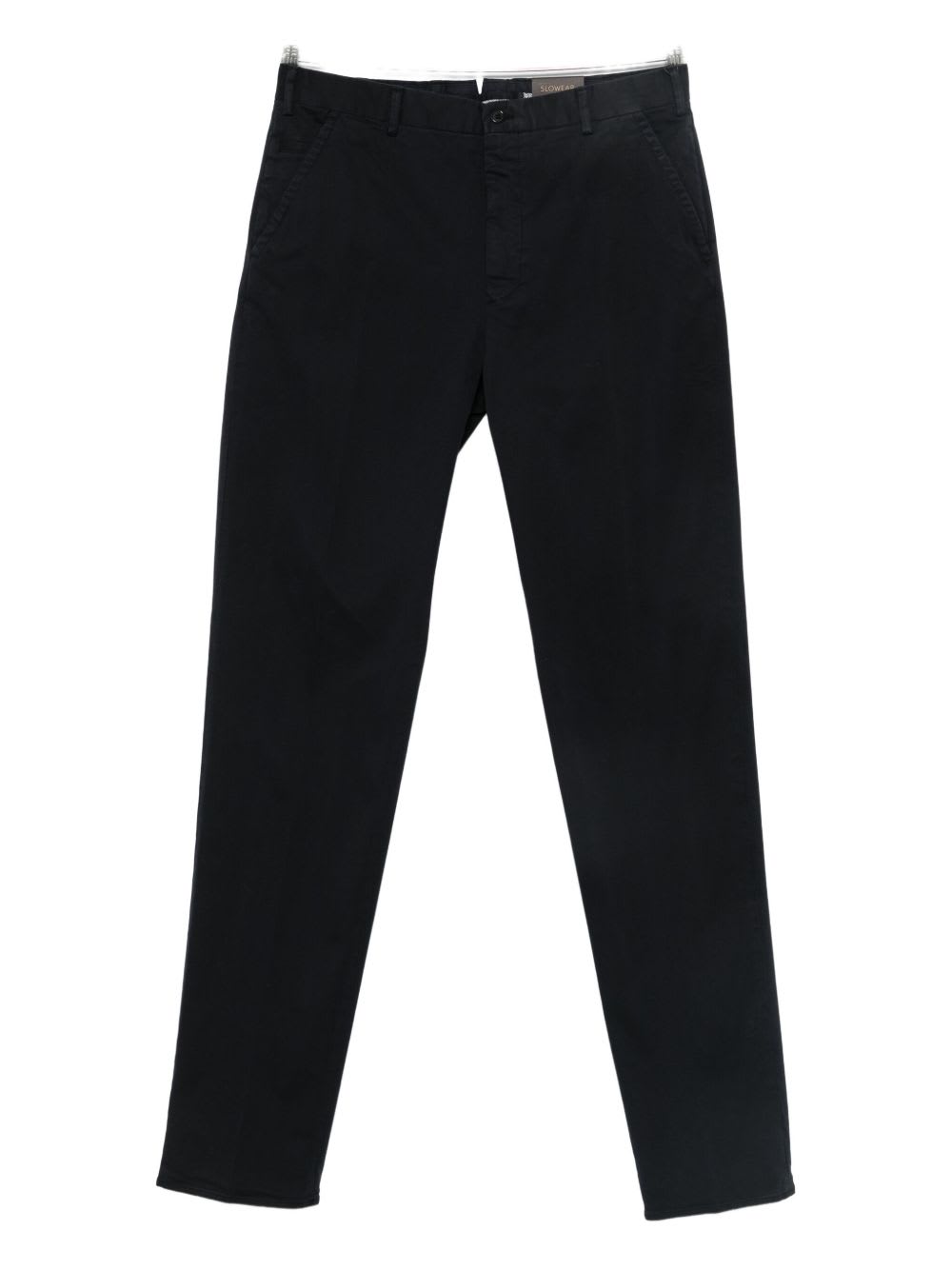 Incotex Tailored Trousers With Pockets And Loops In Black