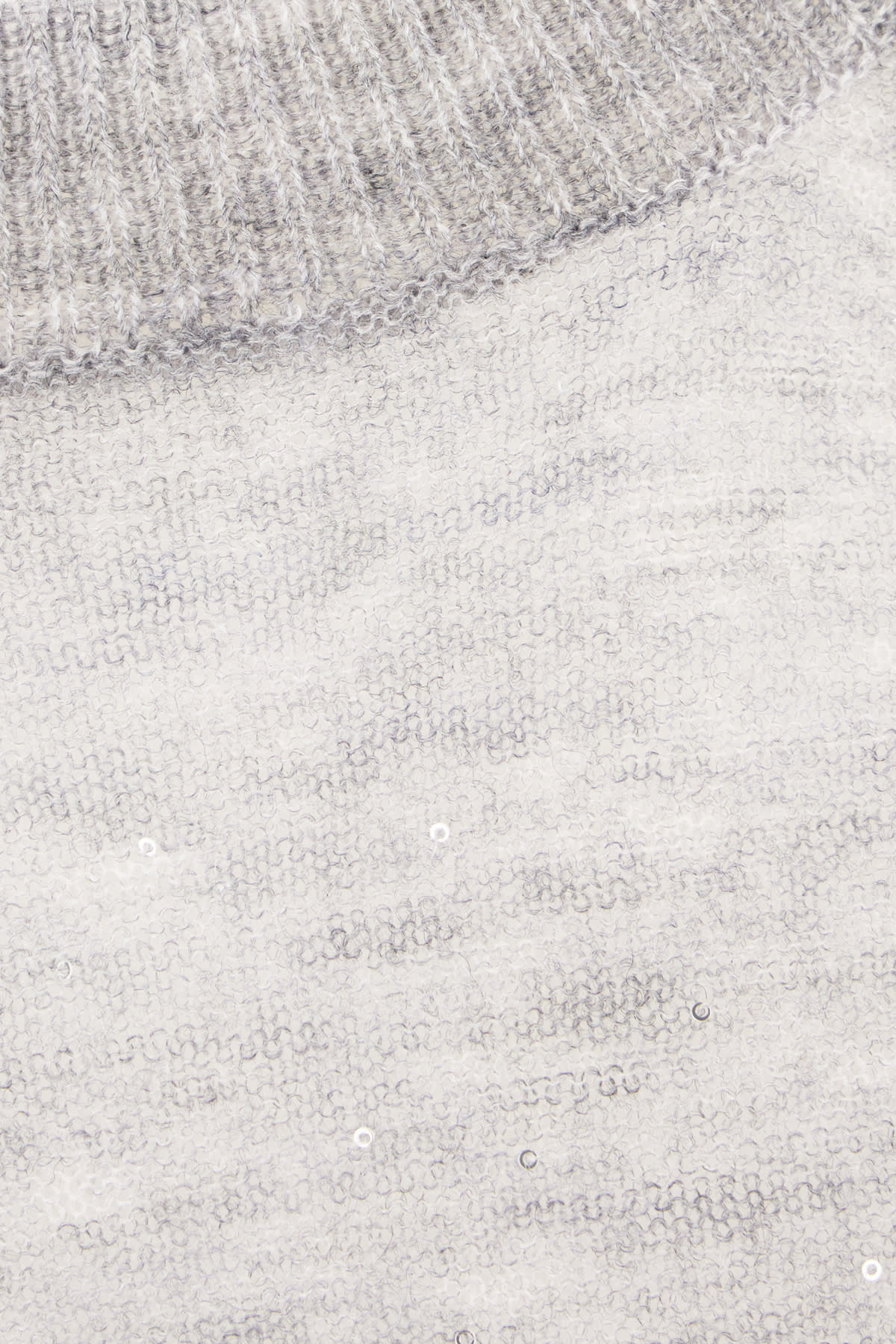 Genny Grey Wool Blend Sweater In Gray