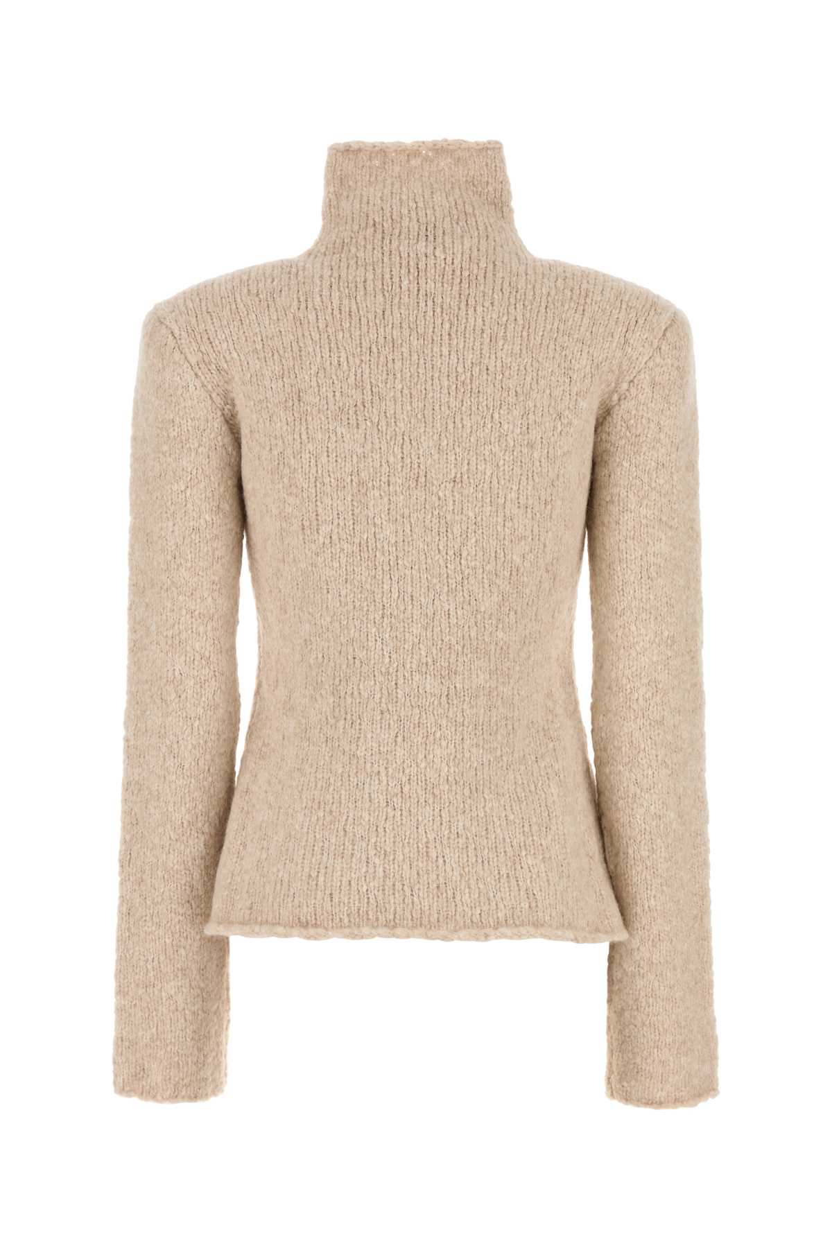 Magda Butrym Beige Alpaca Blend Sweater In Beige