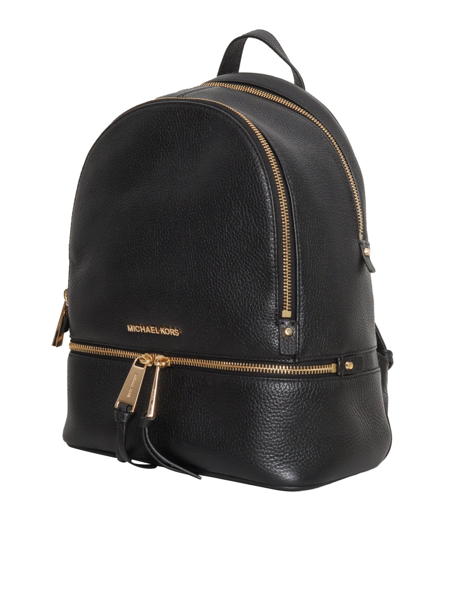 Shop Michael Kors Md Backpack In Black