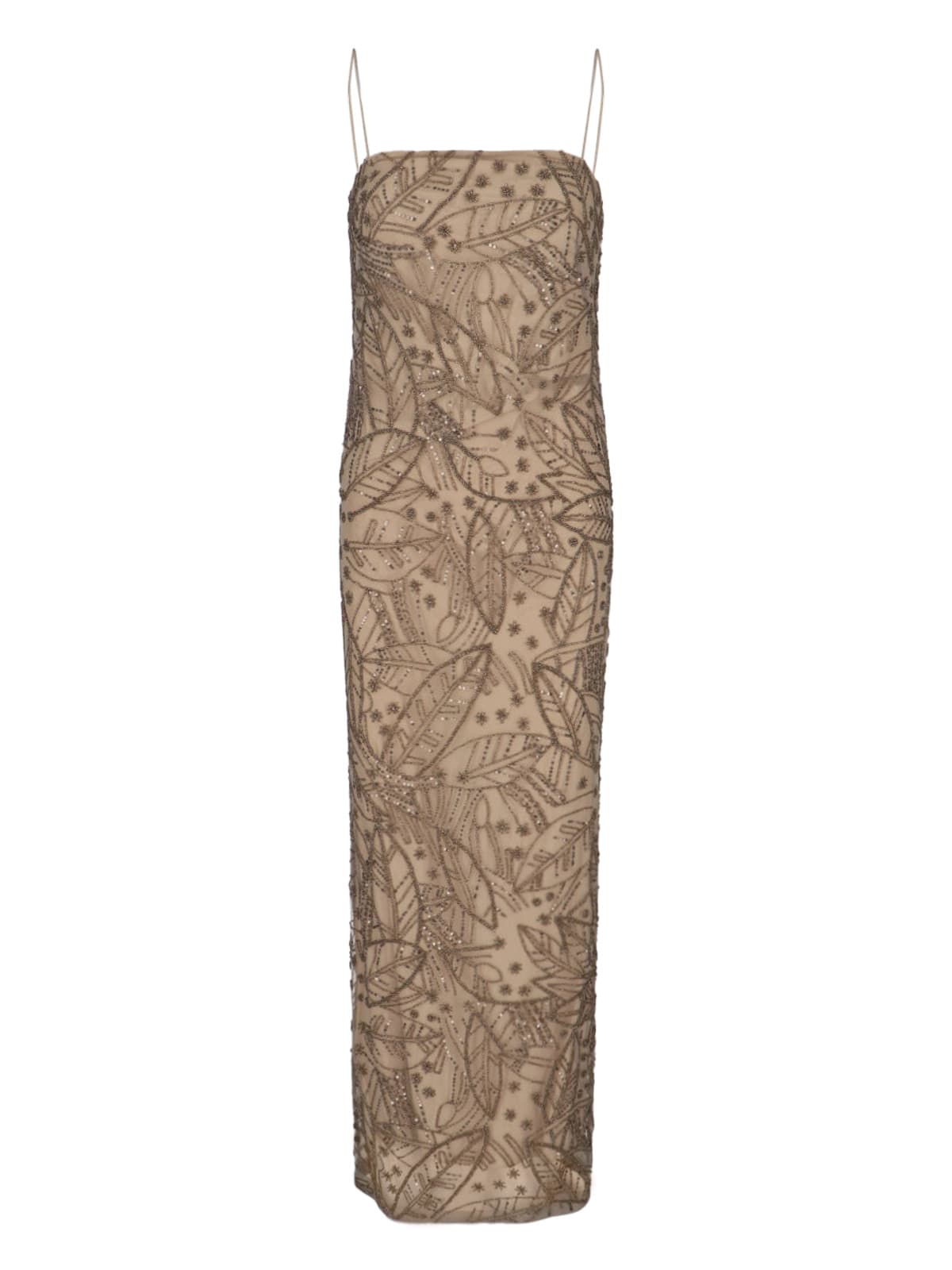 Mesh Dress With Beads