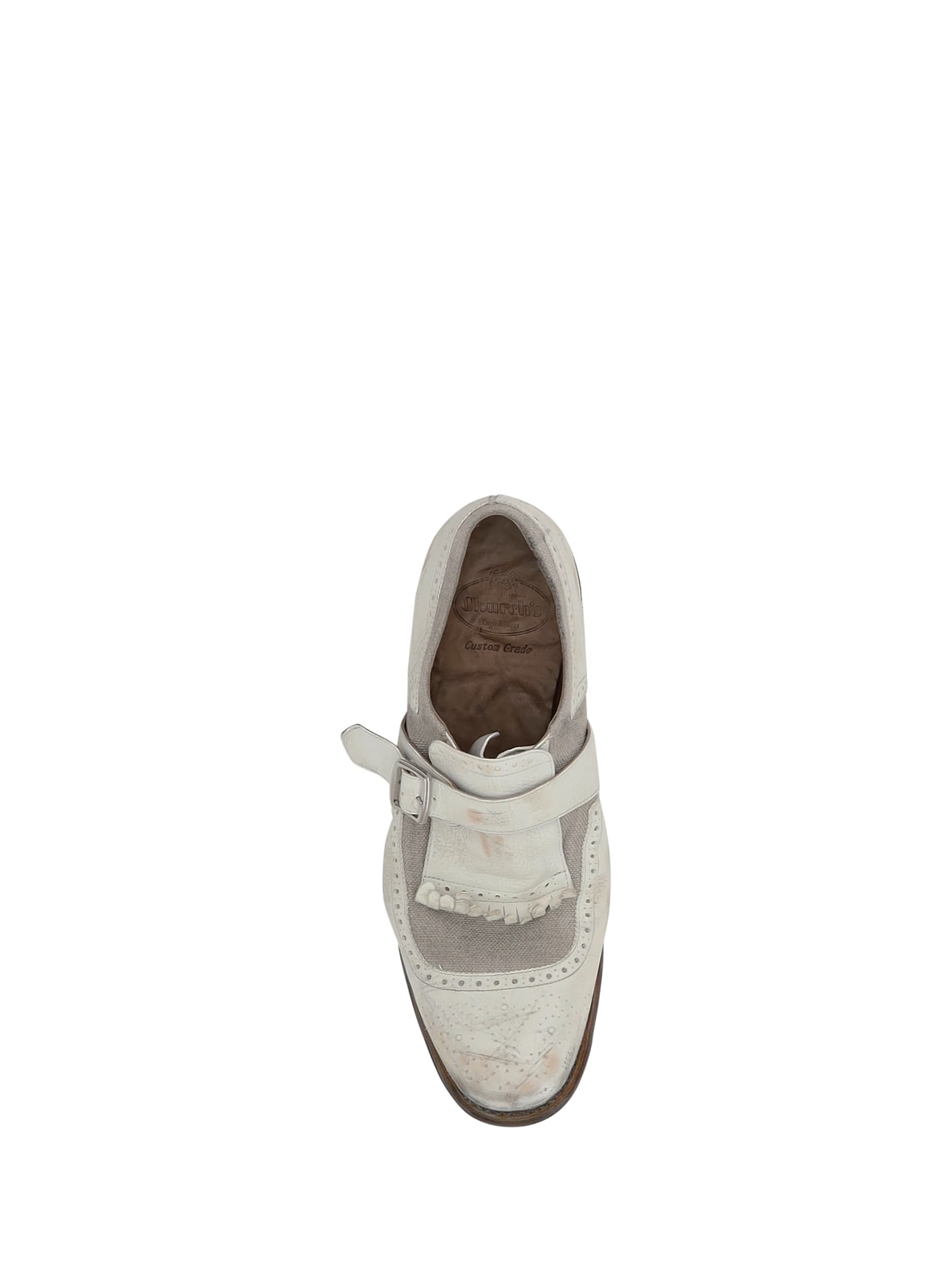 Church's Shanghai Moccasin In White+ecru