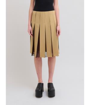 A-line Midi Pleated Skirt