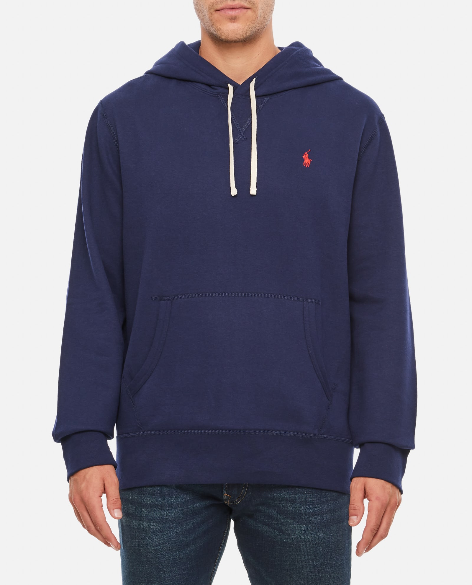 Shop Ralph Lauren Hooded Sweatshirt In Cruise Navy