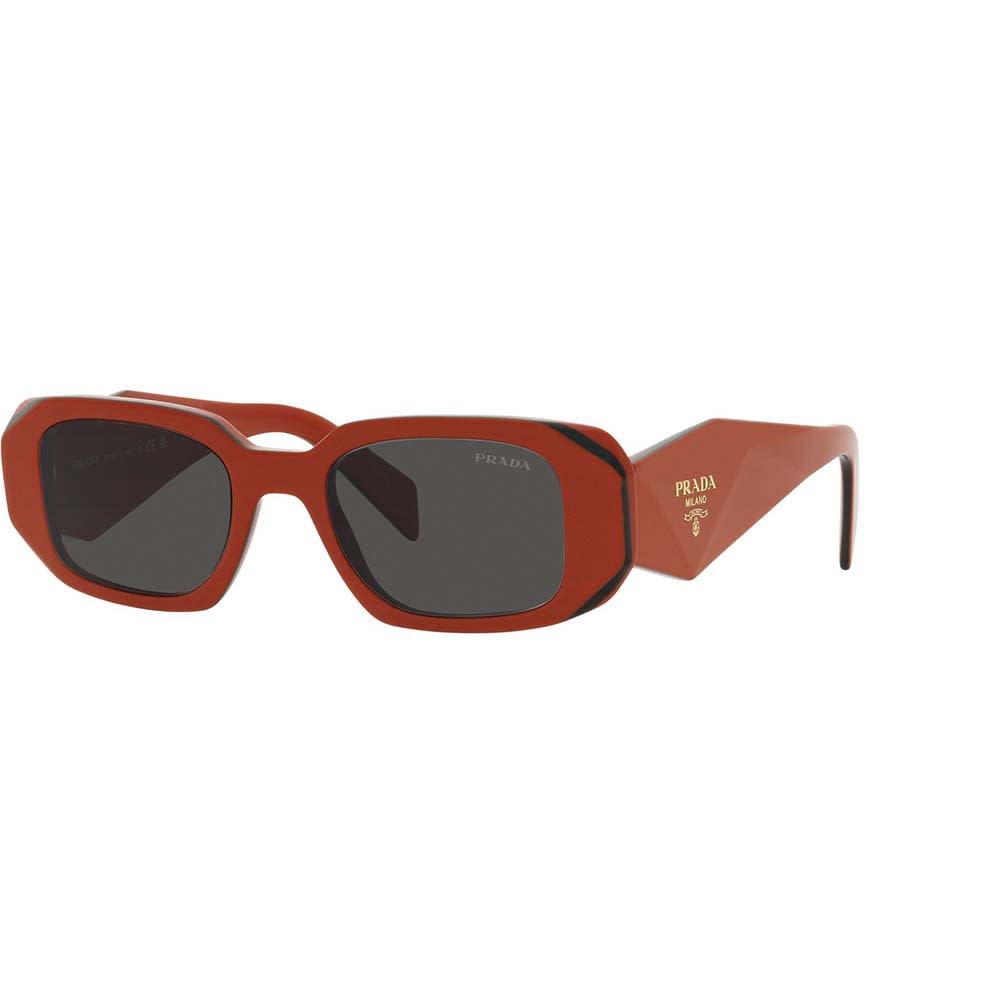 Shop Prada Sunglasses In Rosso/grigio