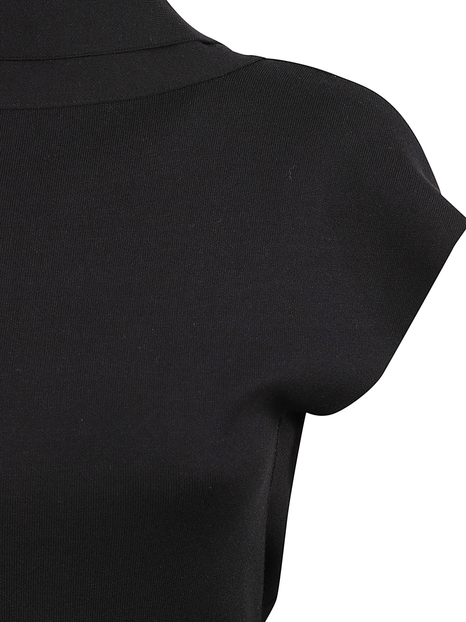 Alberta Ferretti Long Dress With Open Back In Black