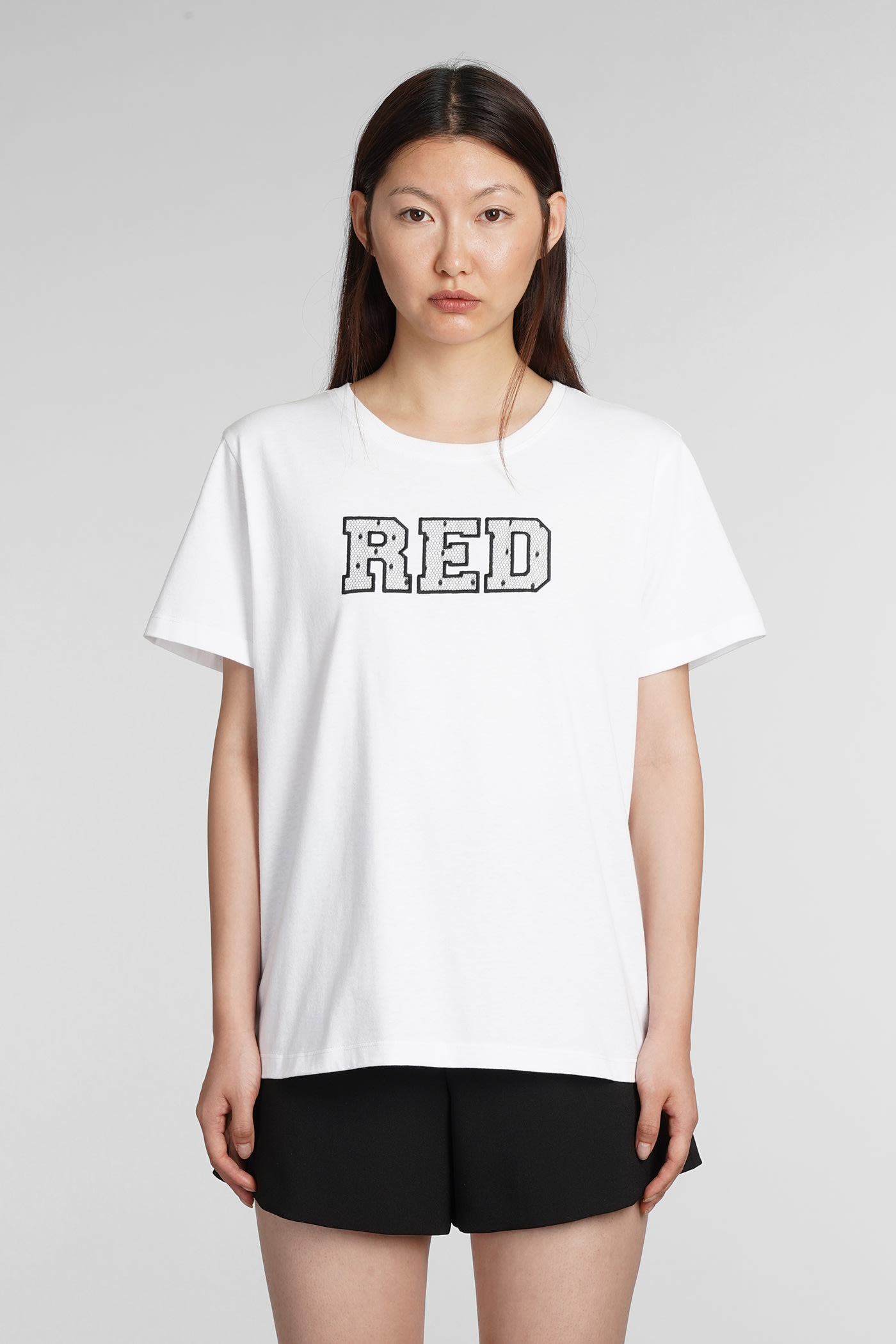 Red Valentino T-shirt In White Cotton