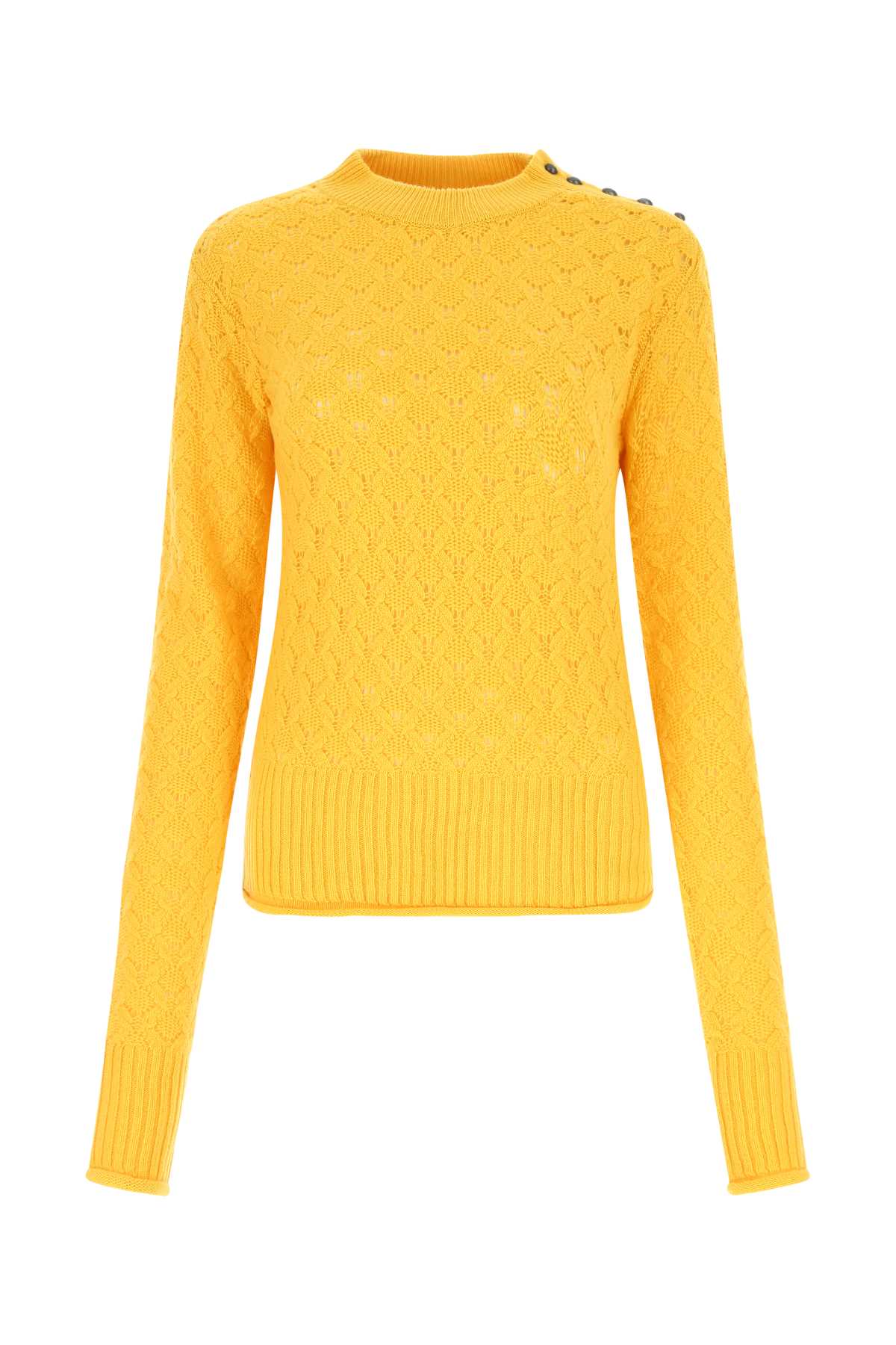 Shop Sportmax Yellow Wool Blend Theodor Sweater In 005